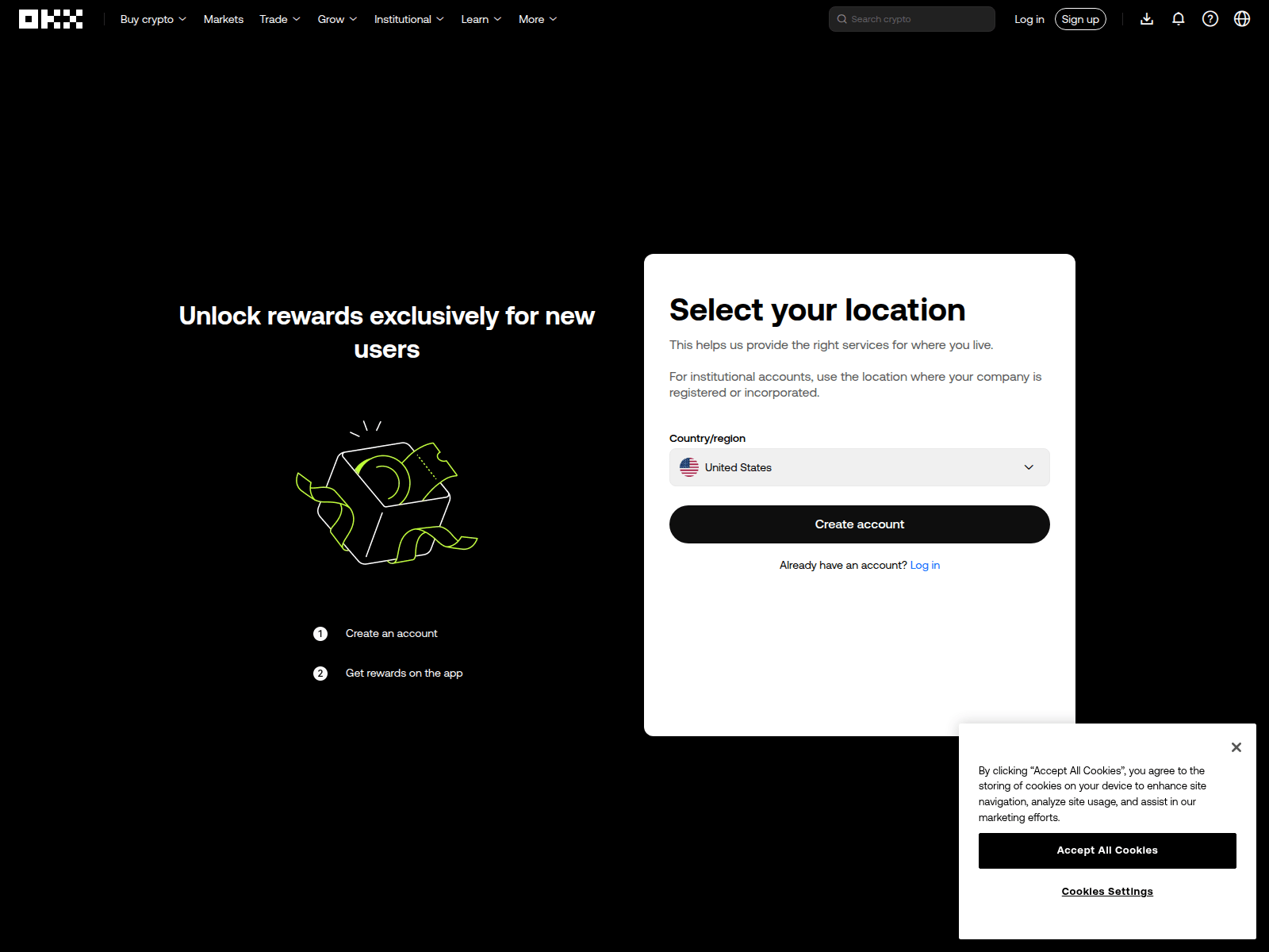 Screenshot of ouyi.cash