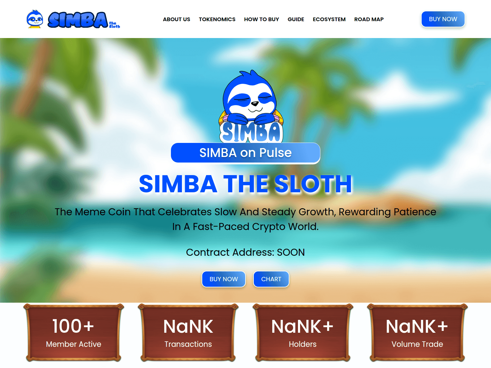 Screenshot of www.simbapulsechain.site