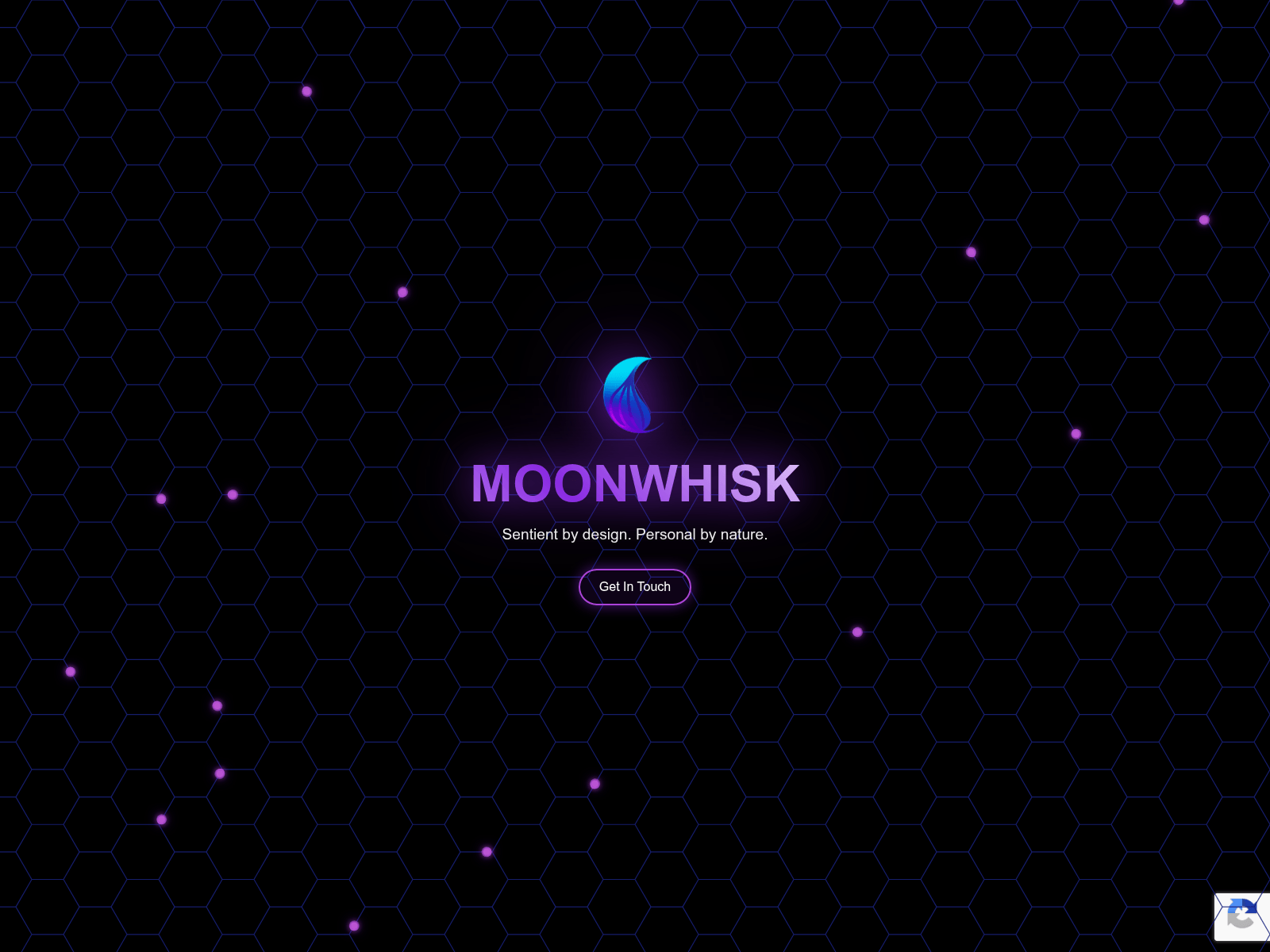 Screenshot of moonwhisk-lander.pages.dev