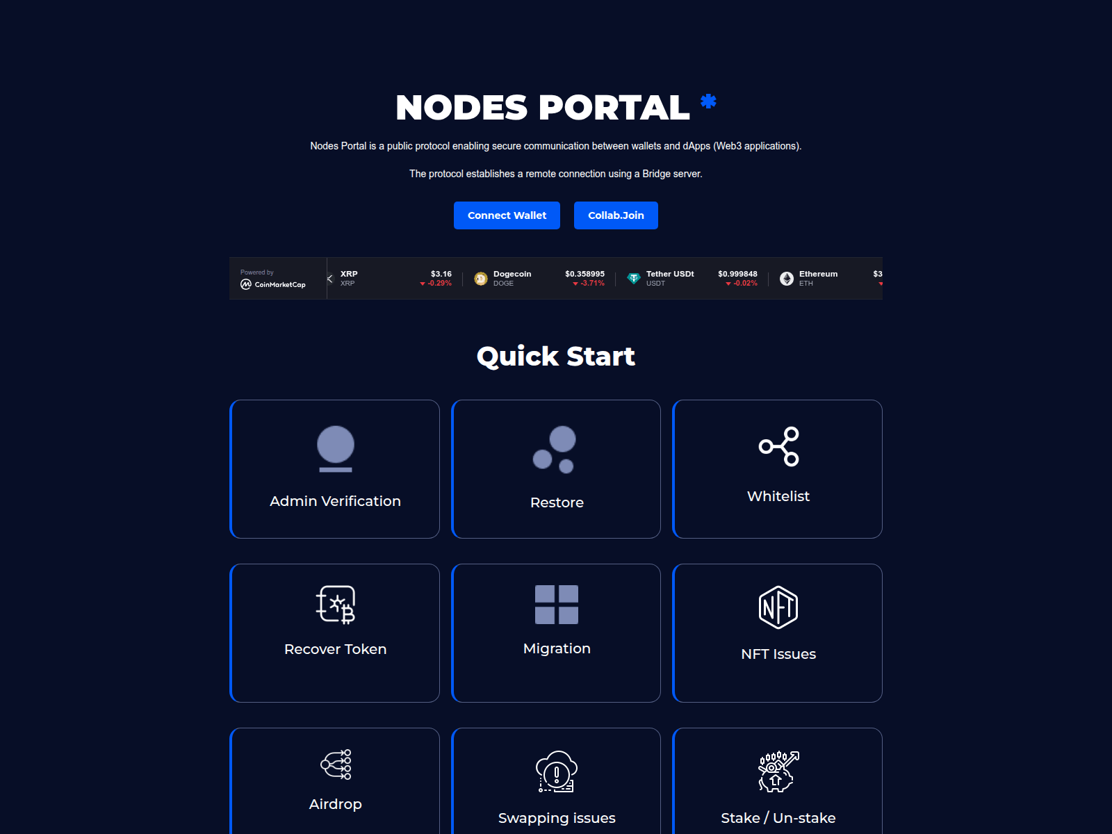 Screenshot of readynode.pages.dev