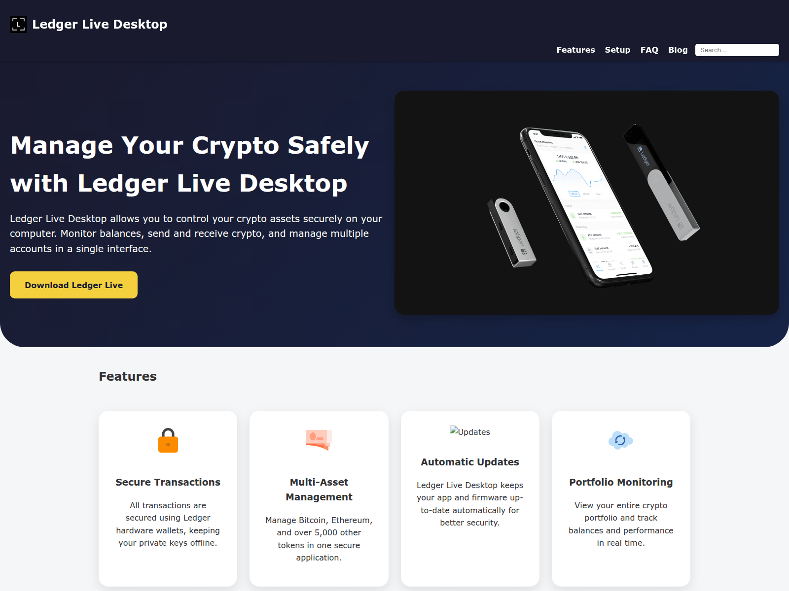 Screenshot of desktop-ledgrcom-live.pages.dev