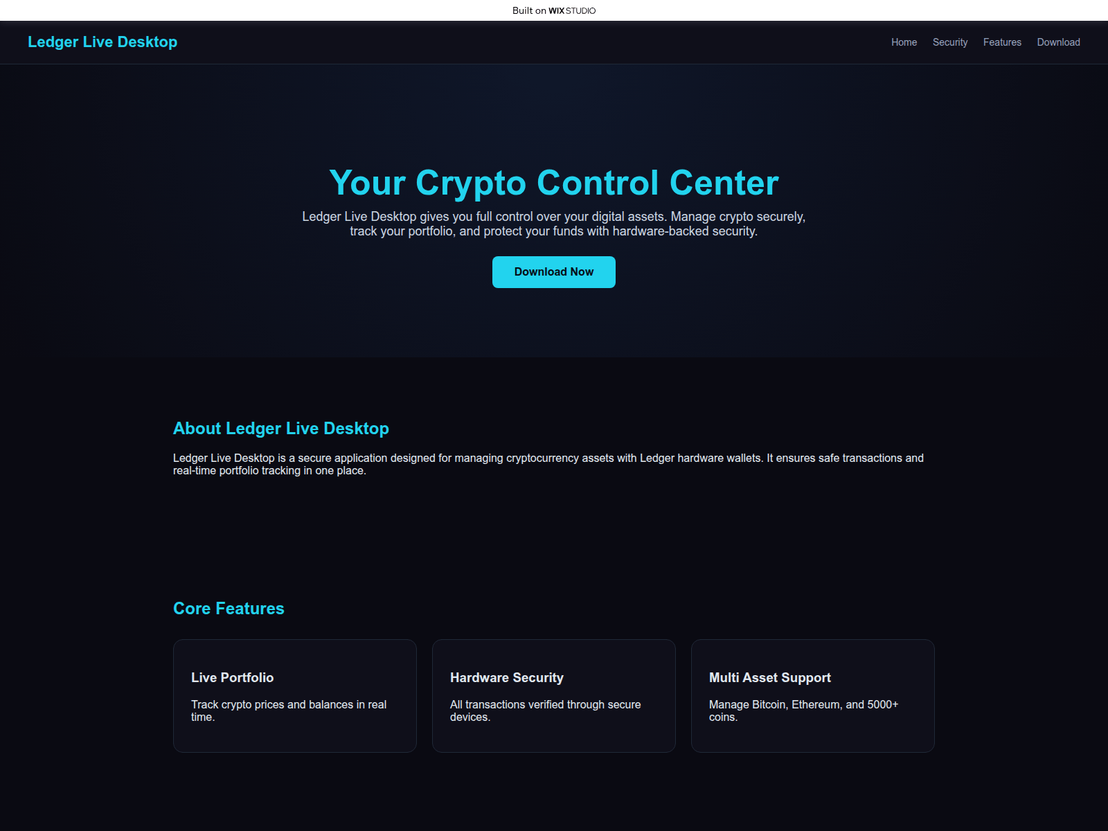 Screenshot of studio-desktop.wixstudio.com
