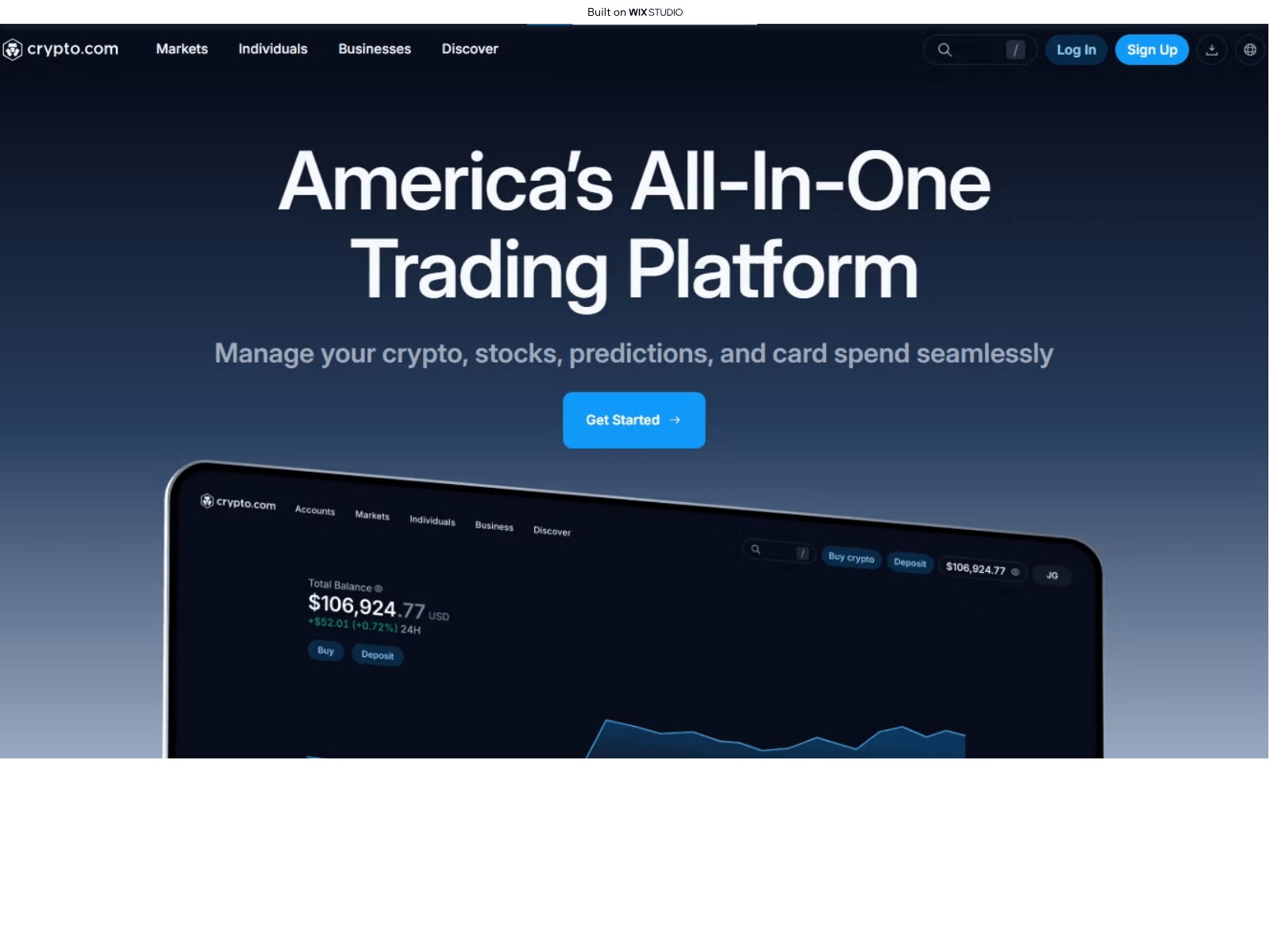 Screenshot of mycryptocdn.wixstudio.com