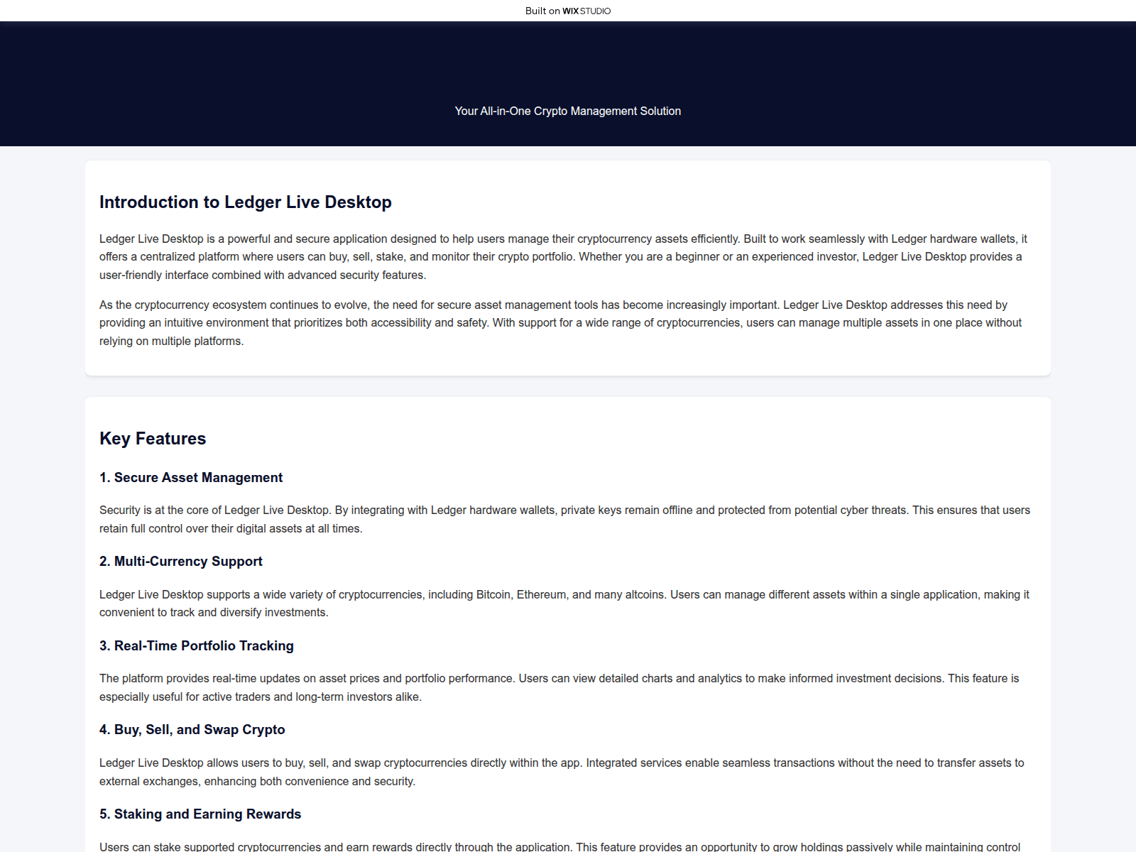 Screenshot of started-platform.wixstudio.com