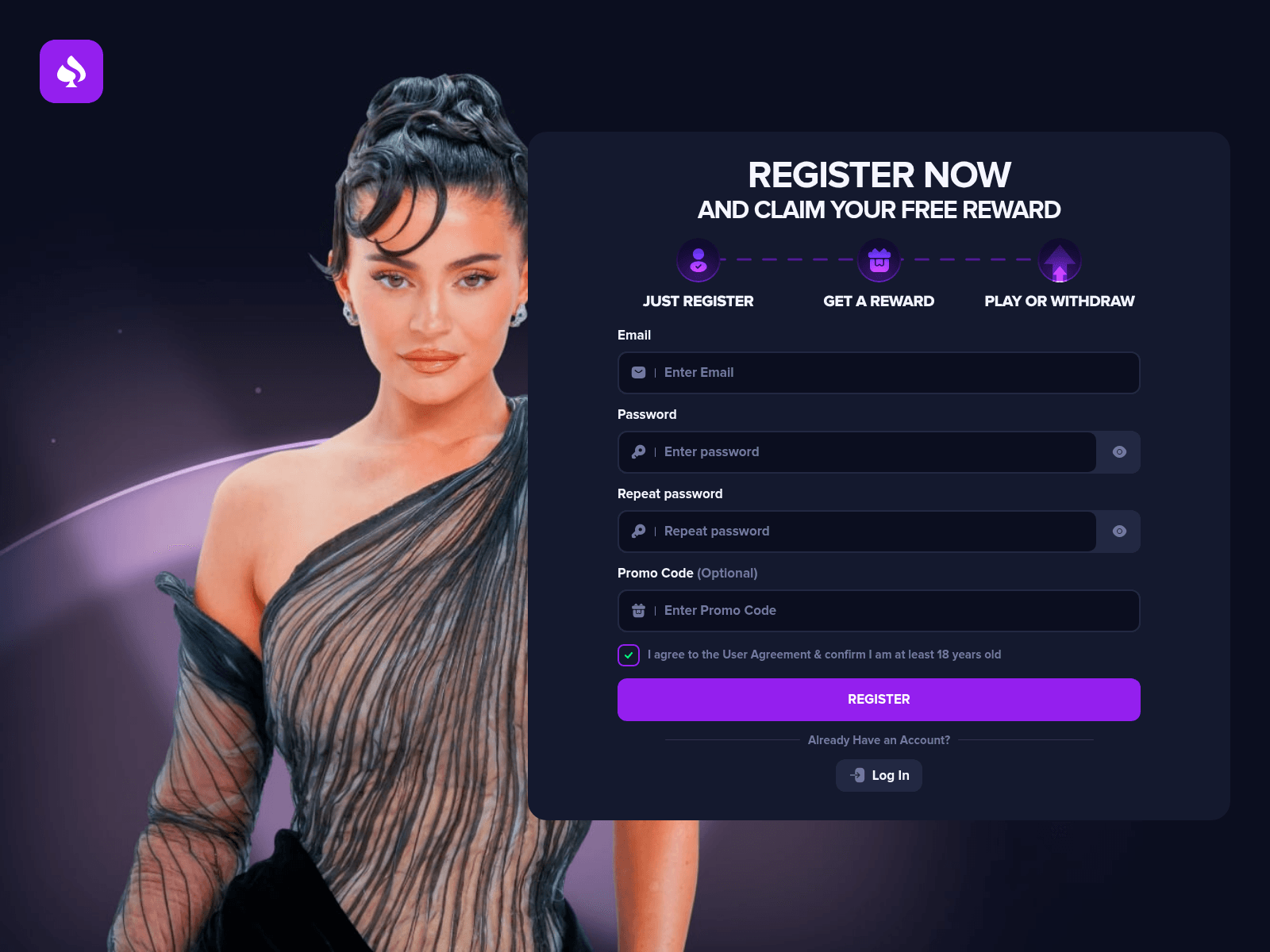 Screenshot of kickronx.us