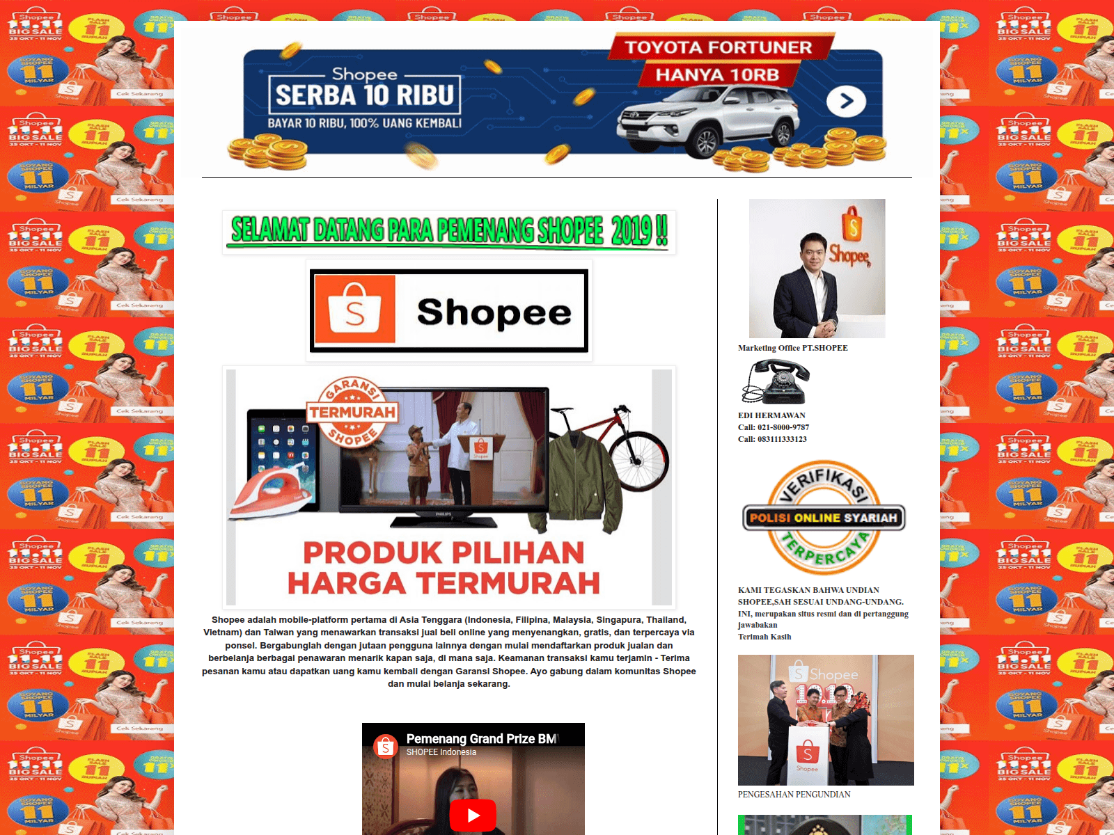 Screenshot of pt-shopee1122.blogspot.com
