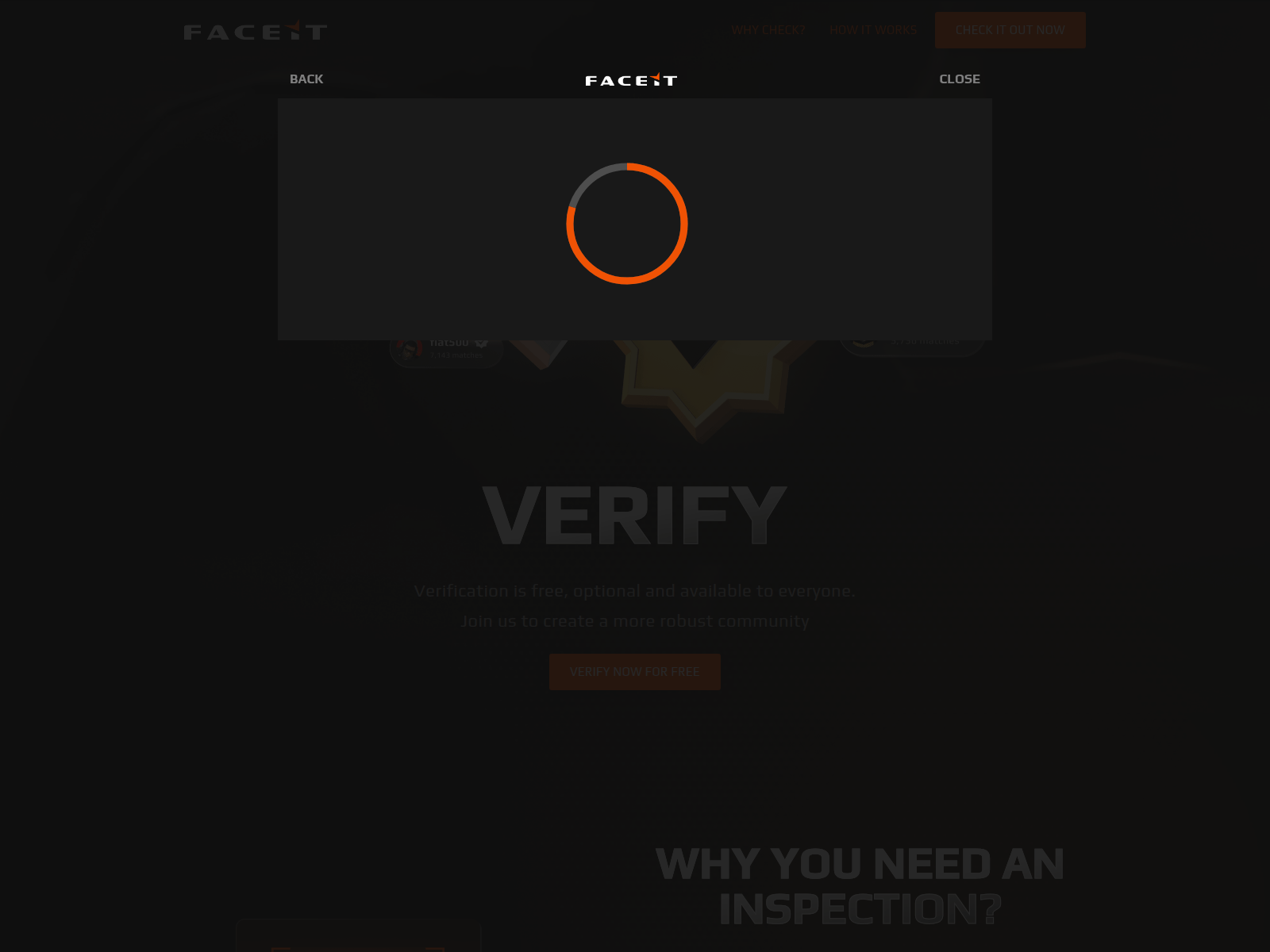 Screenshot of www.faceitverlfy.com