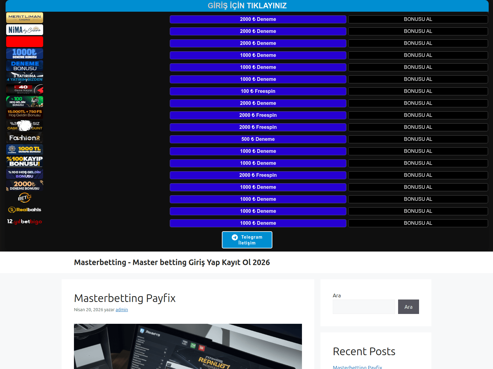 Screenshot of master-betting.net