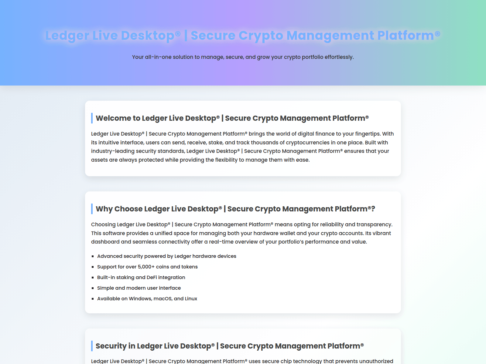 Screenshot of ldgerlive-help-dekstop.pages.dev
