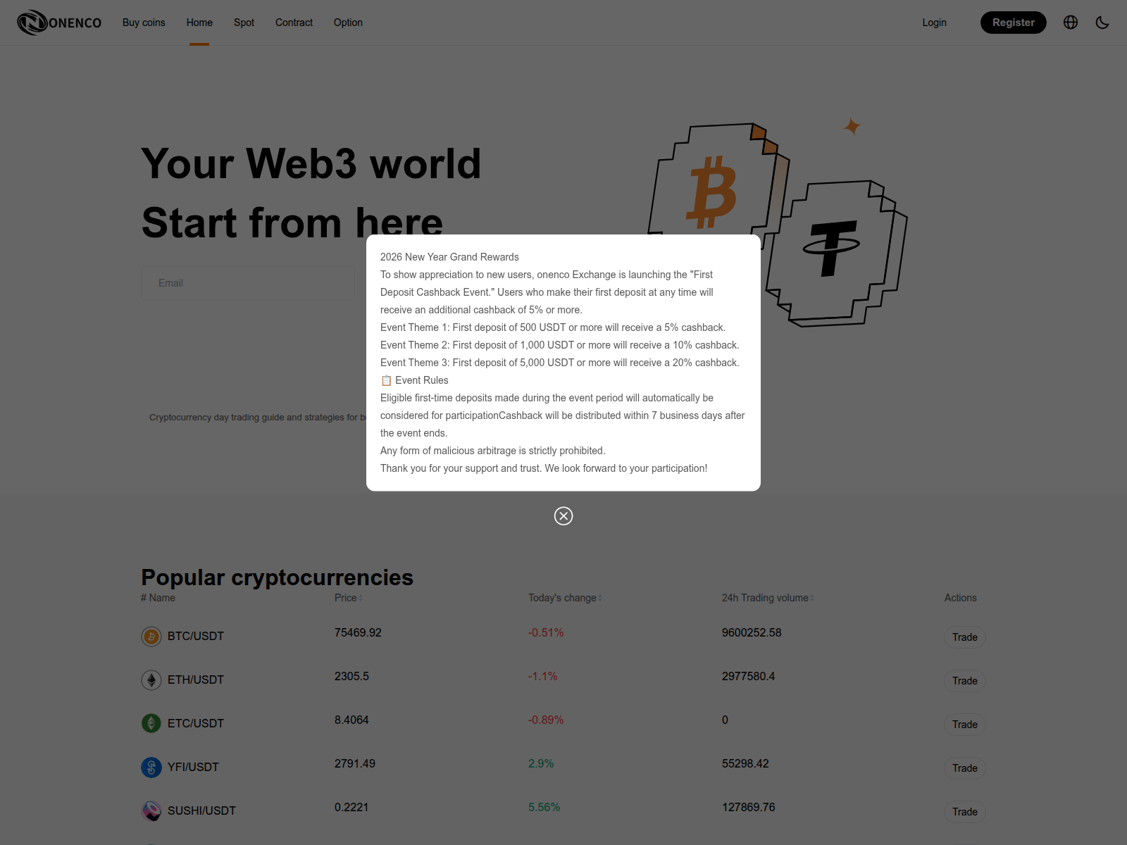 Screenshot of onenco.com