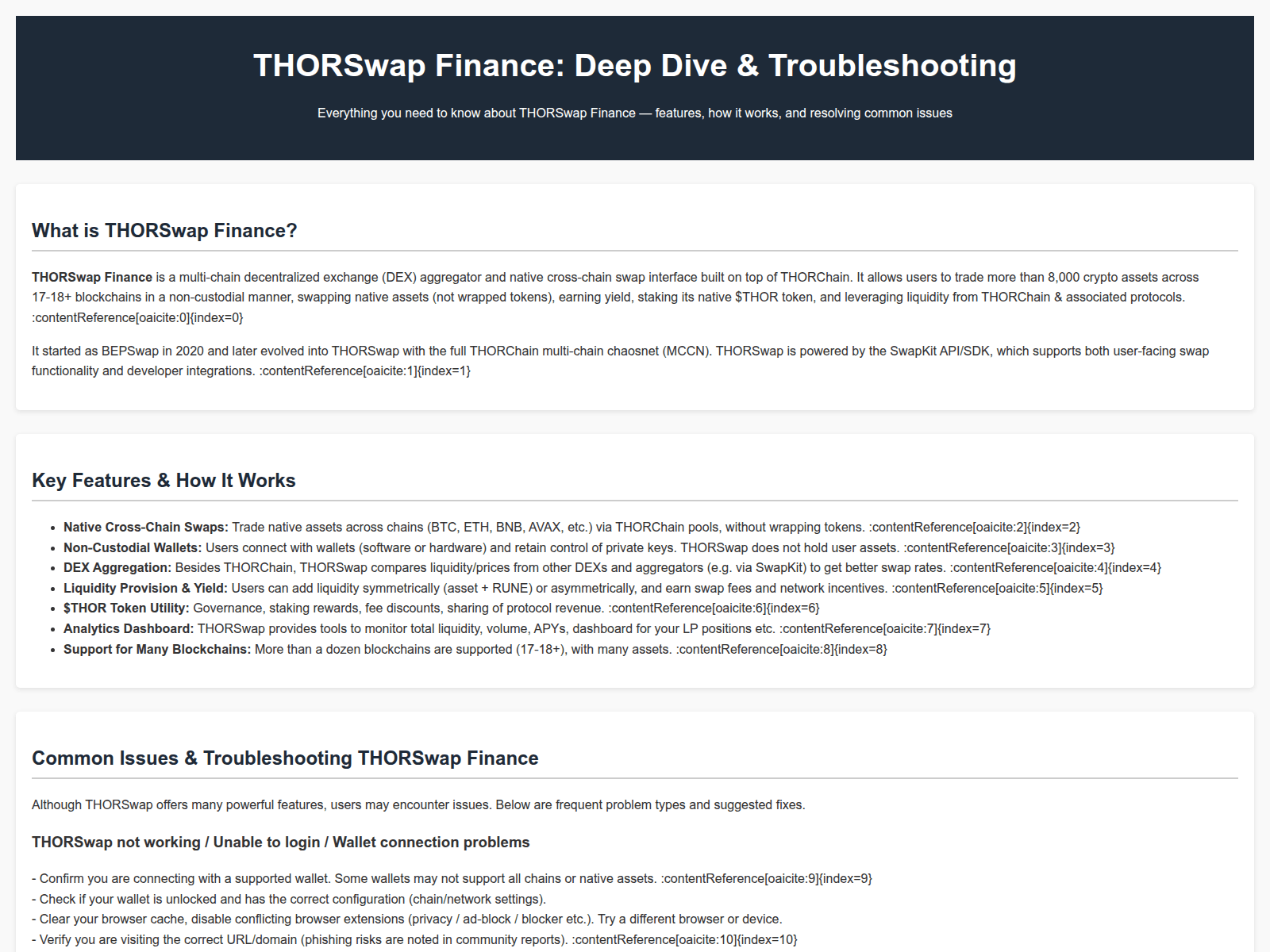 Screenshot of expllore-thorswap-finance-free.pages.dev