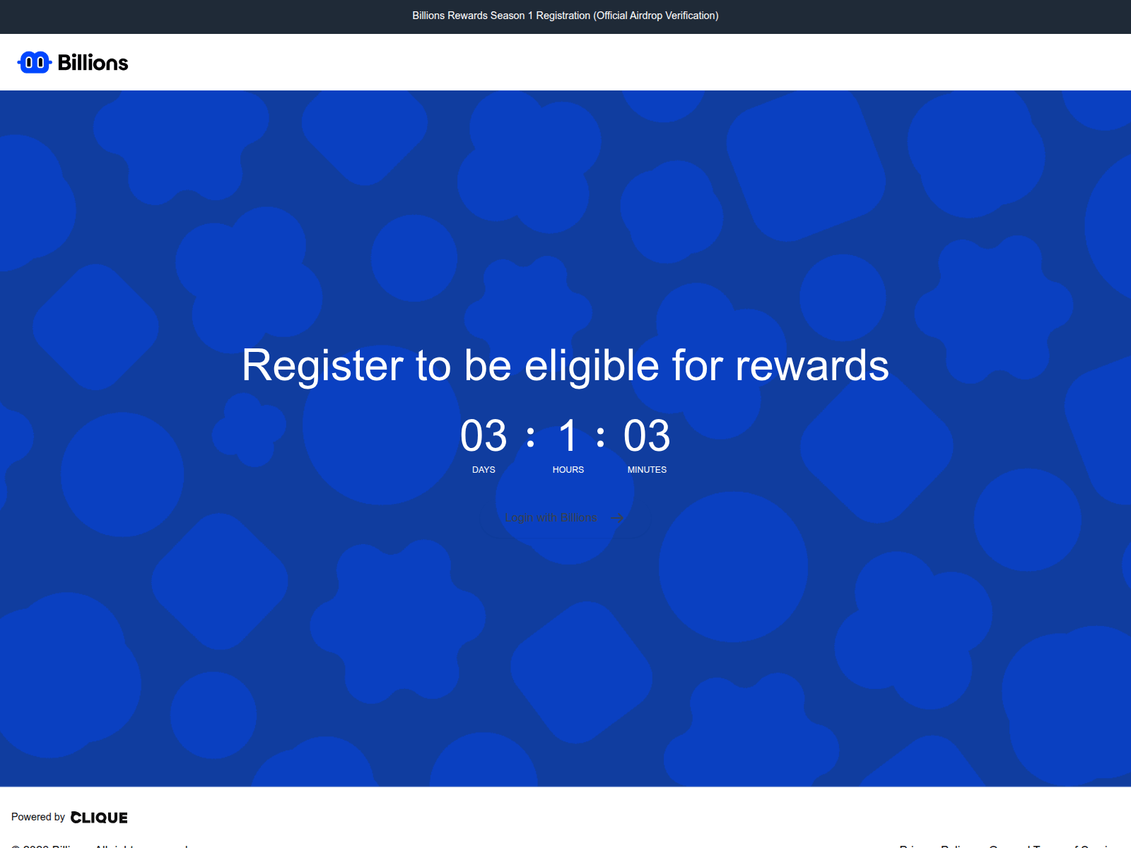 Screenshot of billionsntwk.org