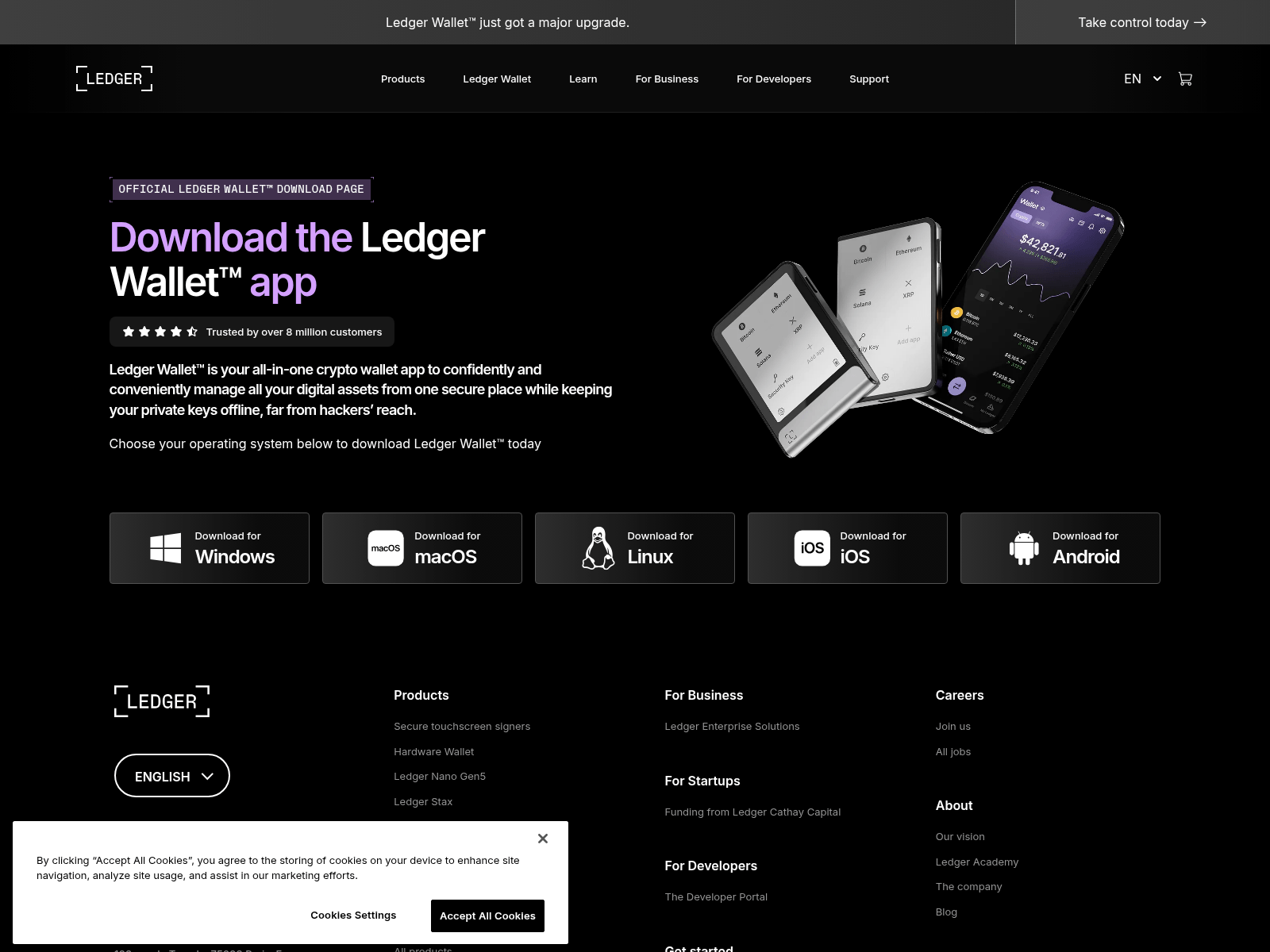 Screenshot of us-ledgr-com-start.pages.dev