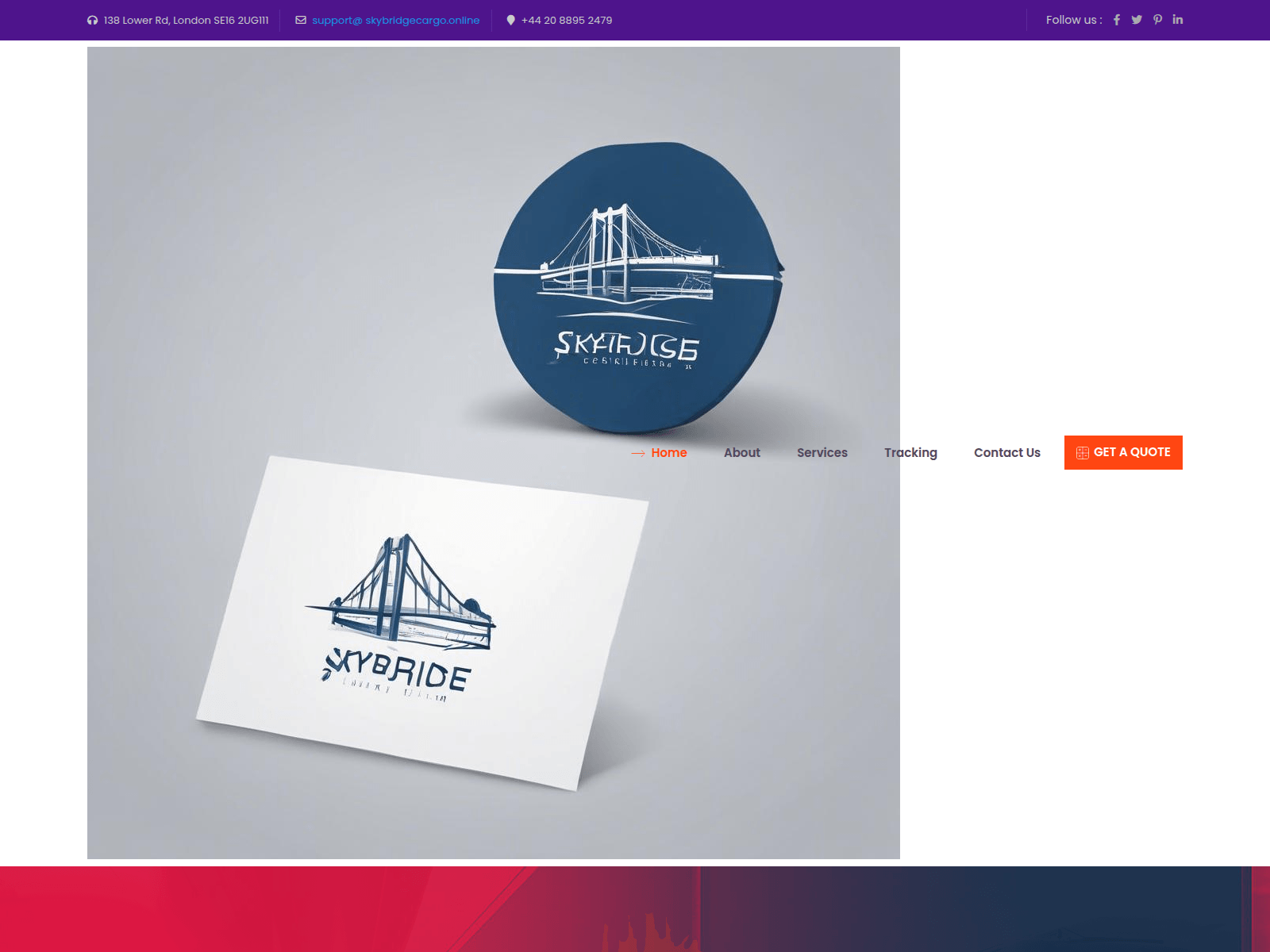 Screenshot of skybridgecargo.online