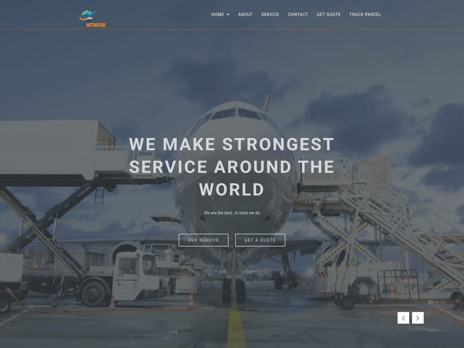 Screenshot of globalnetworklogistics.online