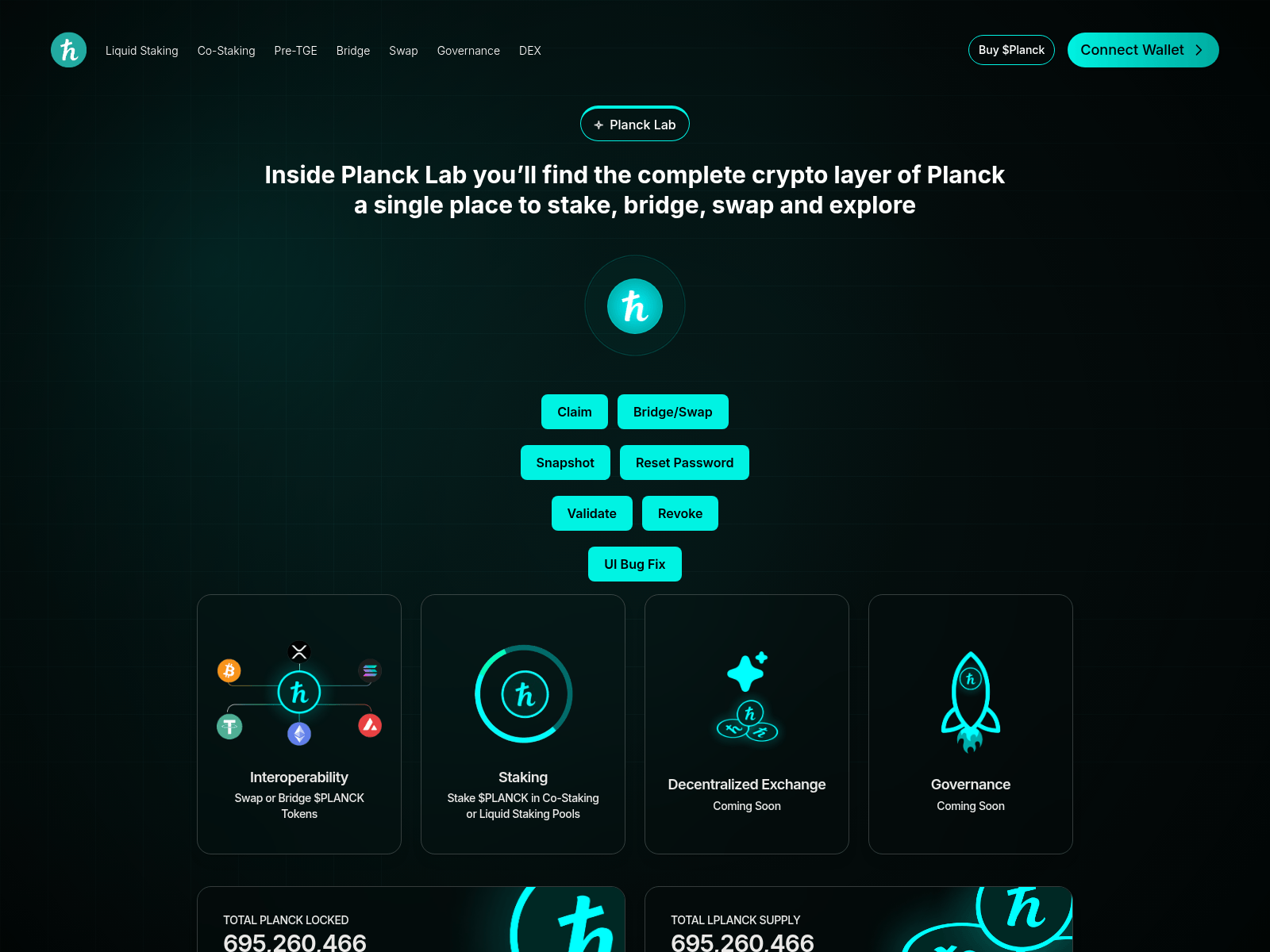 Screenshot of tge-plancknetwork.pages.dev