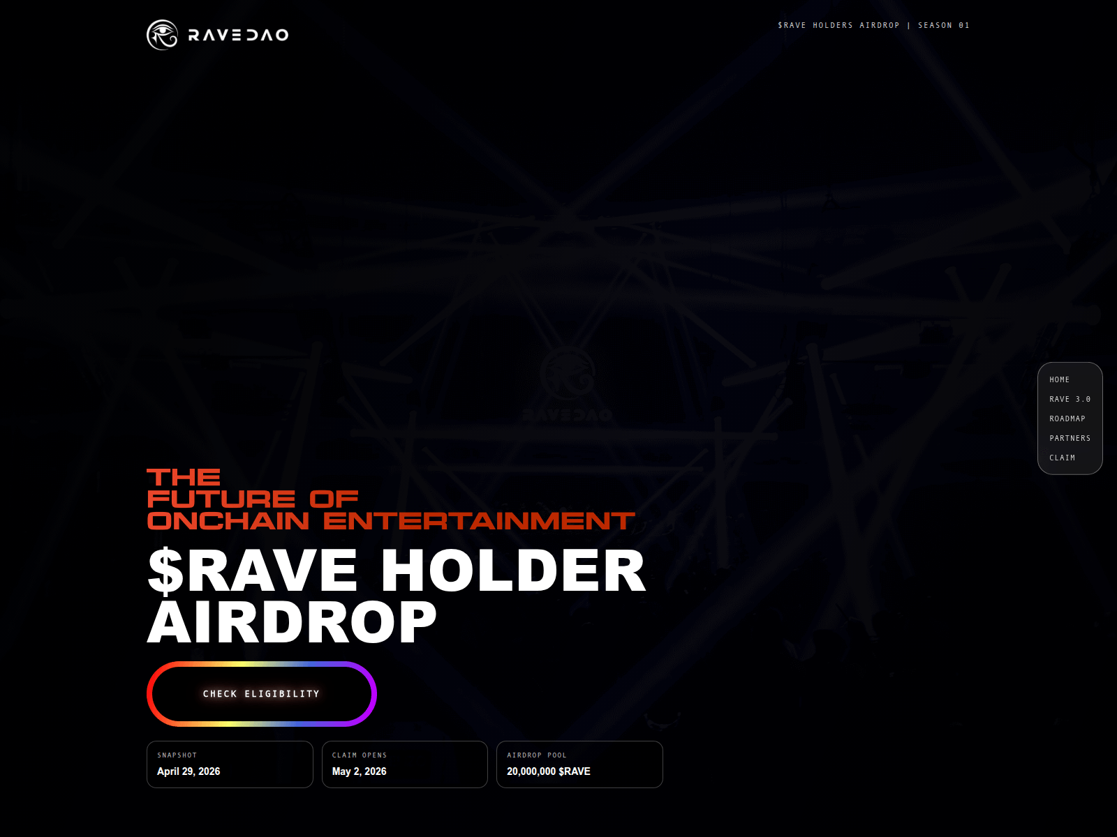 Screenshot of ravcdao.com