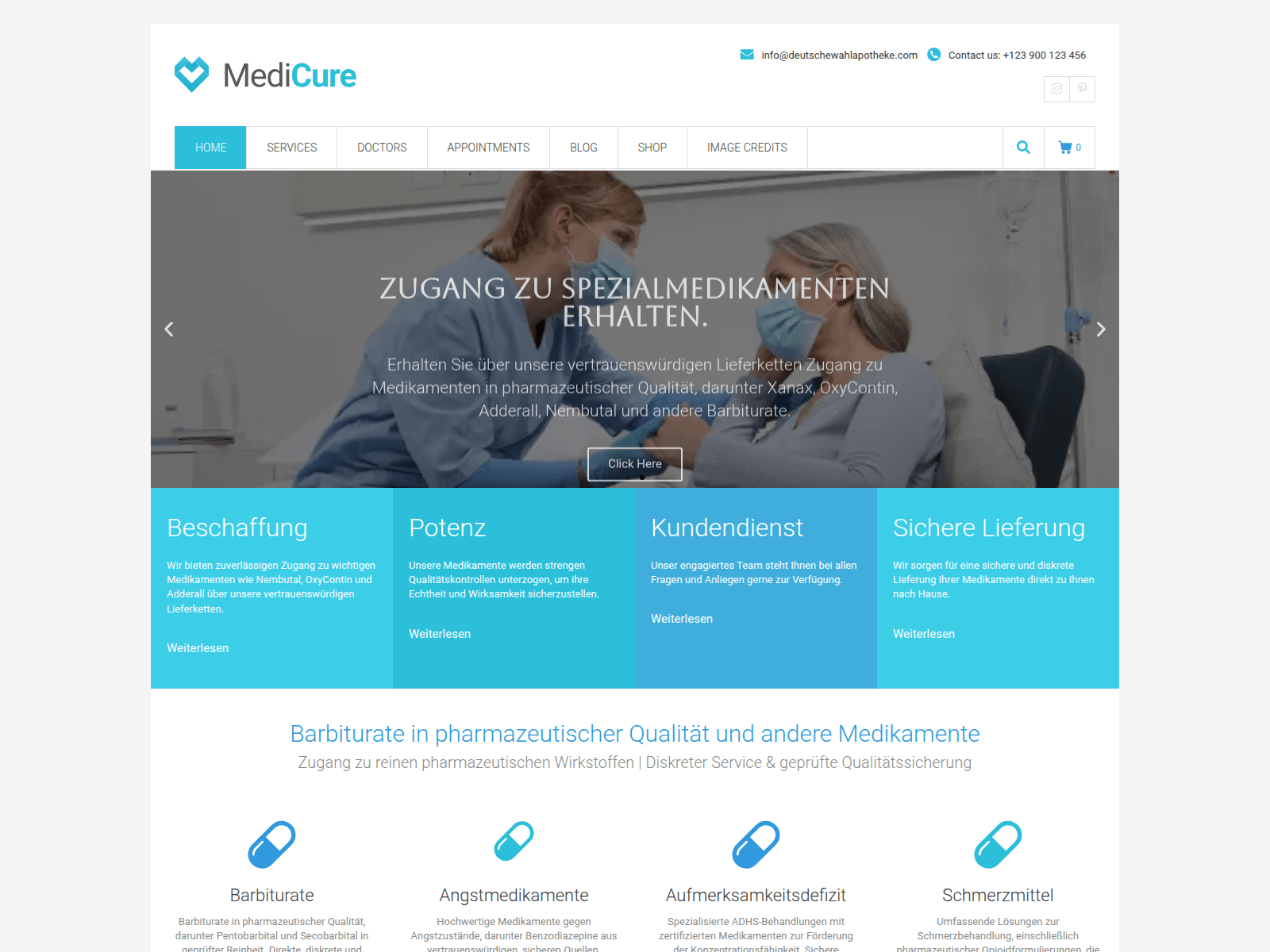 Screenshot of deutschewahlapotheke.com