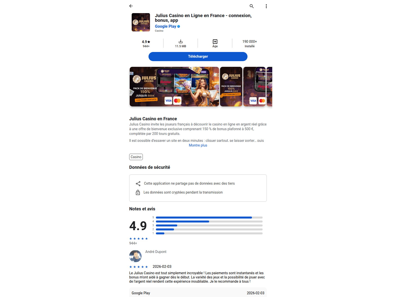 Screenshot of julius-casino-en-ligne.com