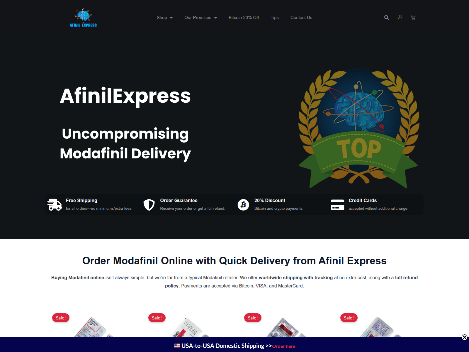 Screenshot of afinilexpress.com
