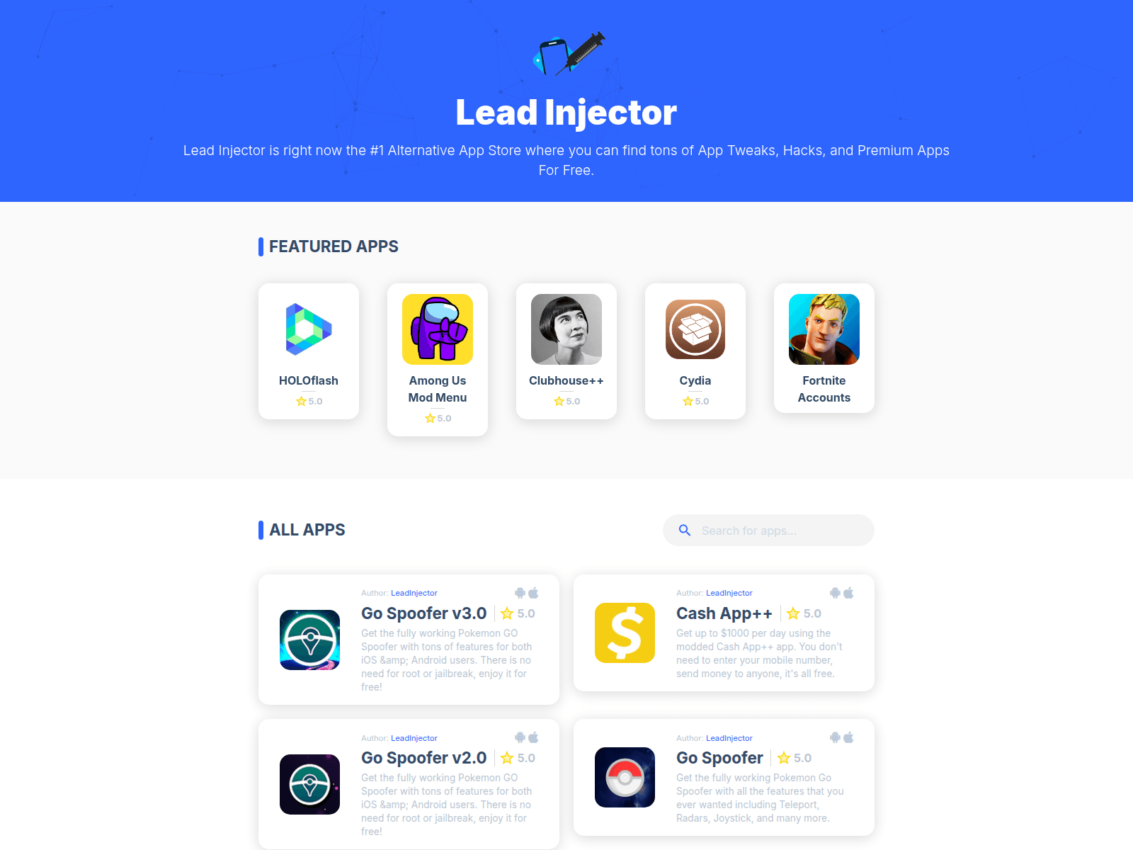 Screenshot of leadinjector.com