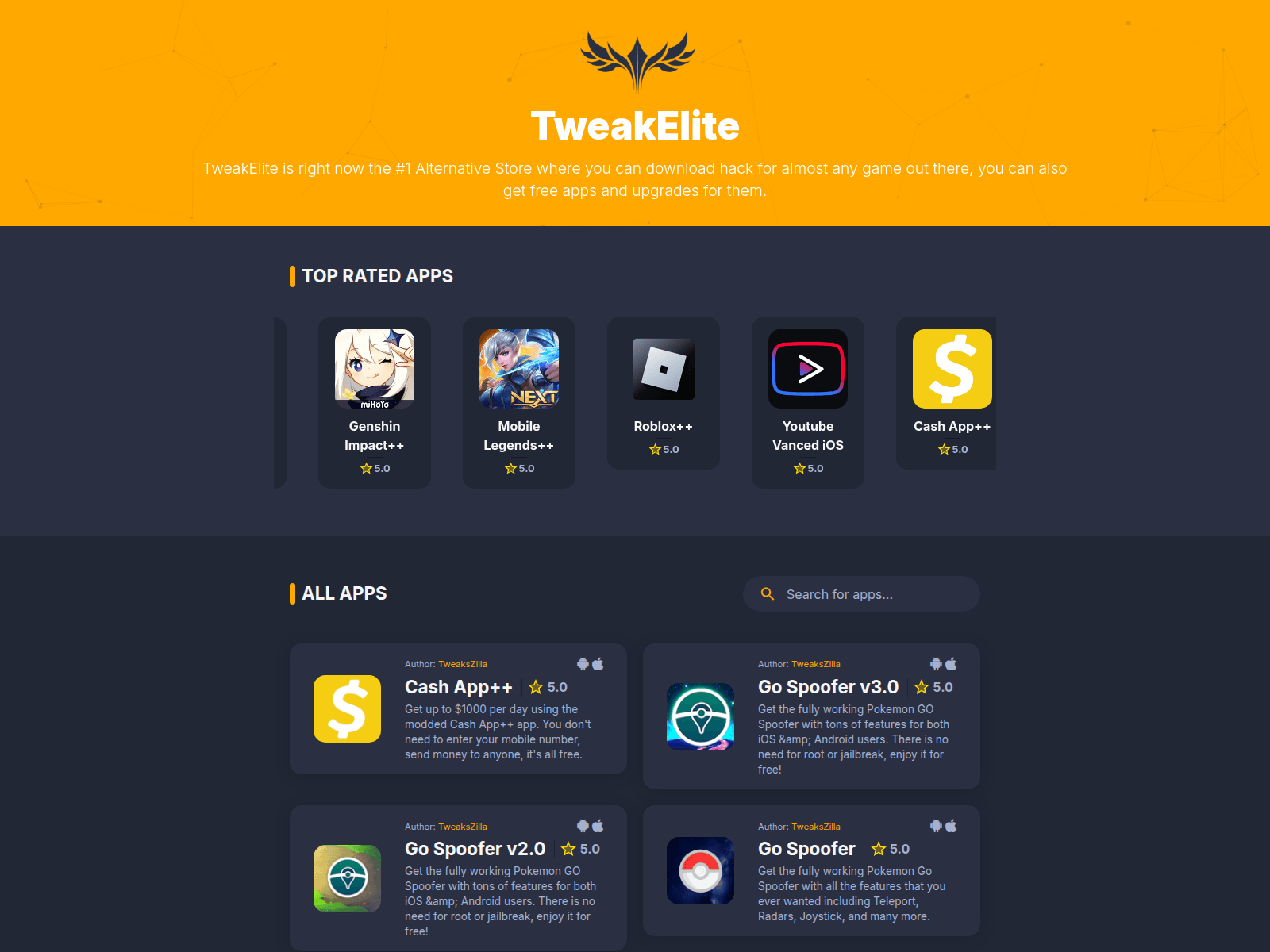 Screenshot of tweakelite.com