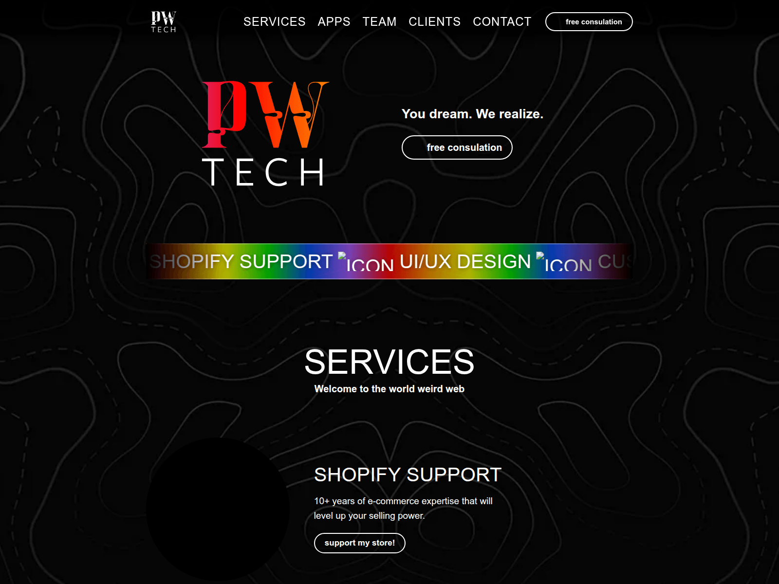 Screenshot of pwtechfz.com