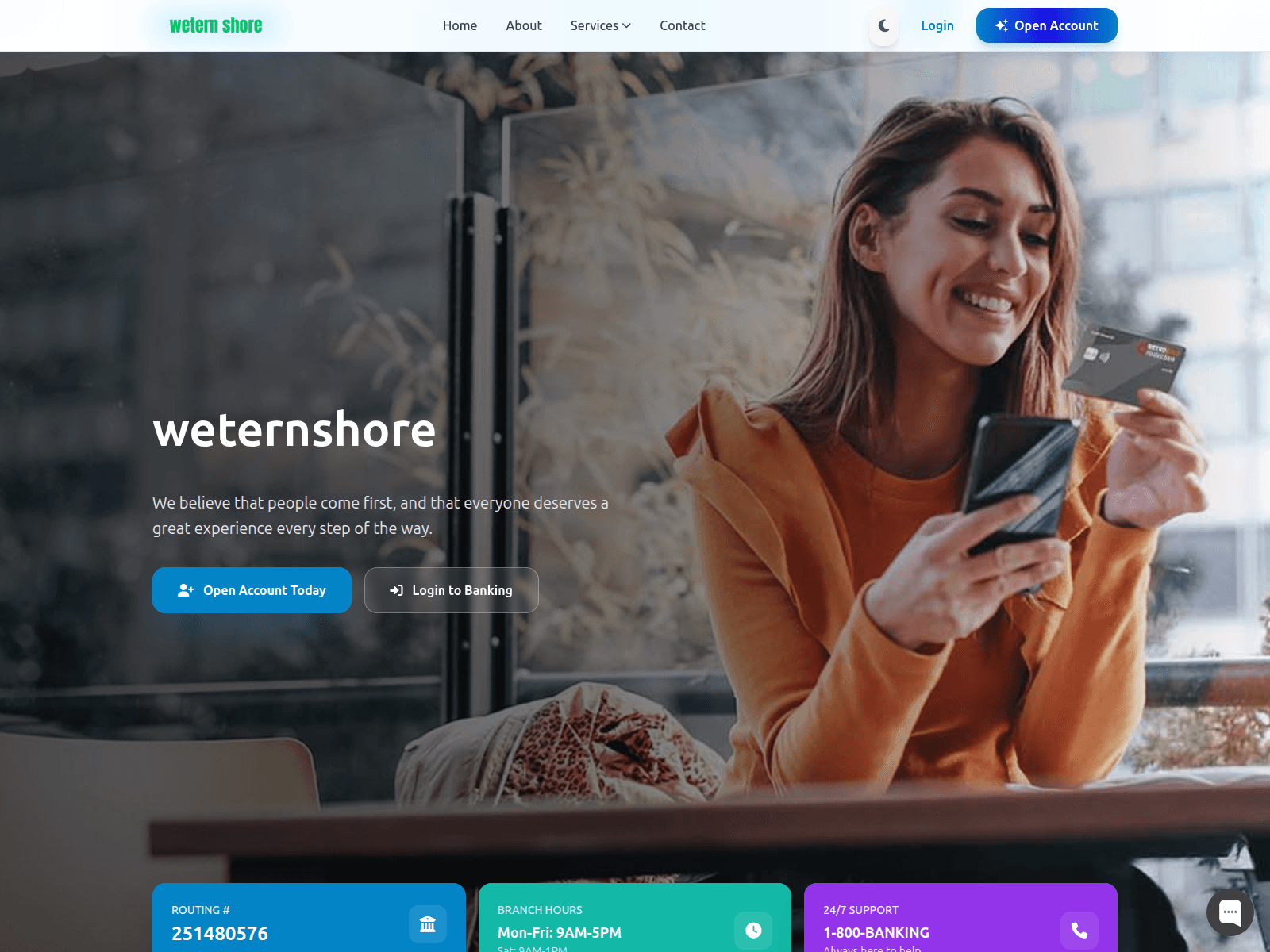 Screenshot of weternshore.com