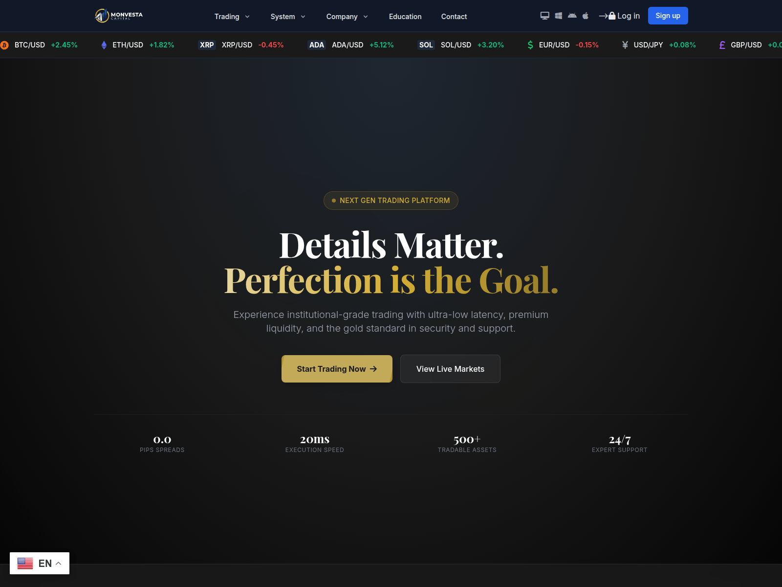 Screenshot of monvestacapital.com