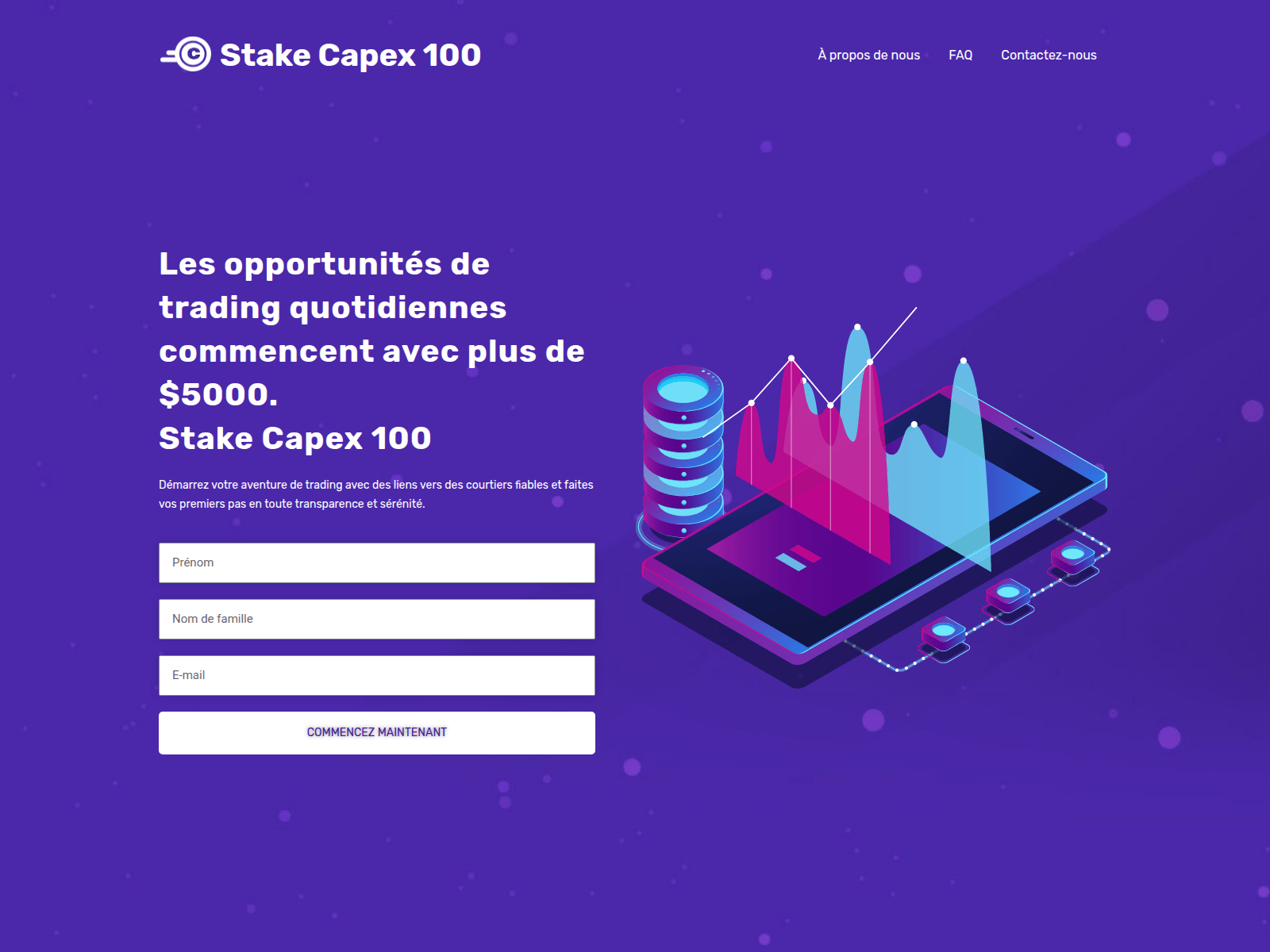 Screenshot of stakecapex100.com