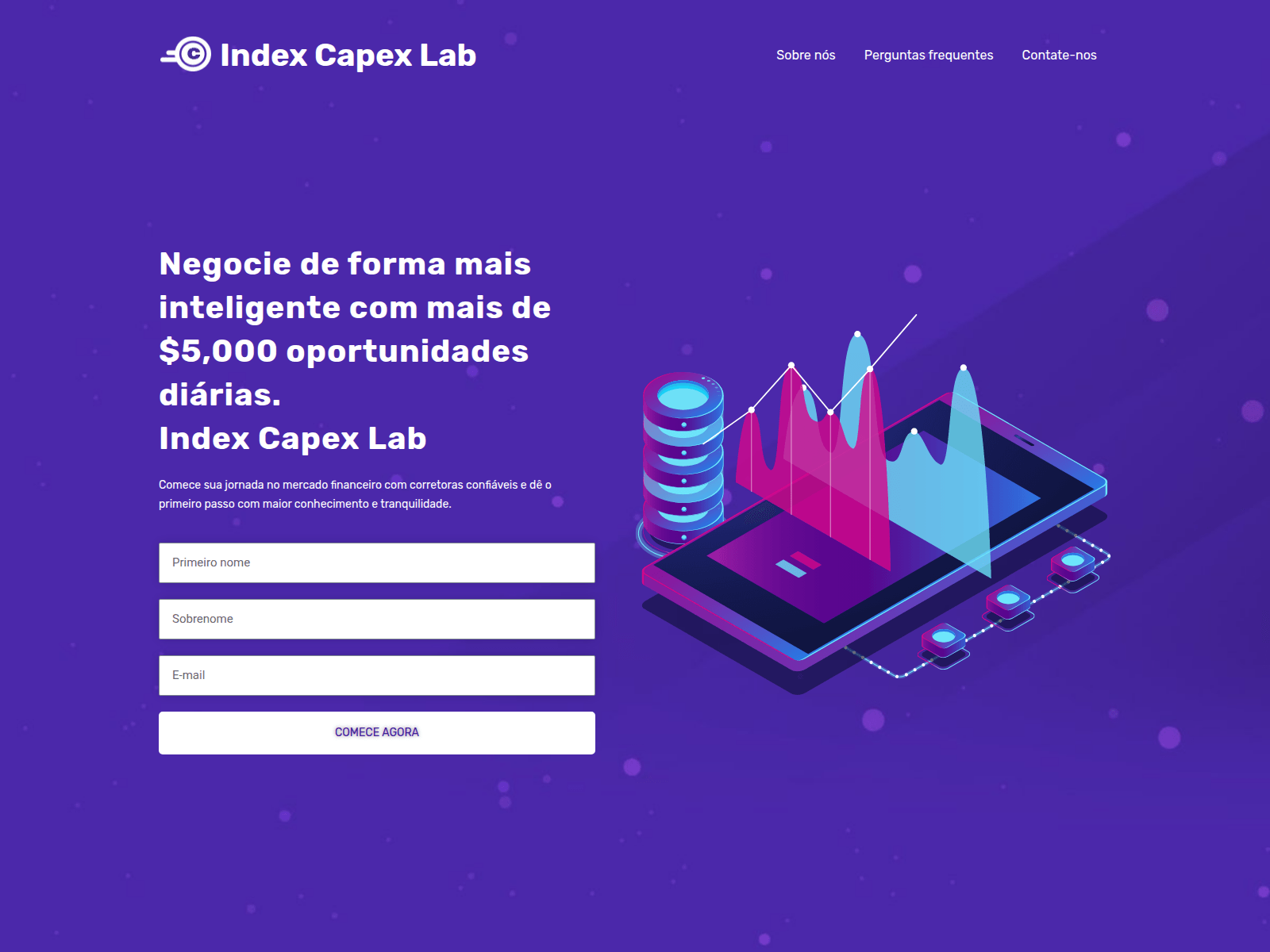 Screenshot of indexcapexlab.com