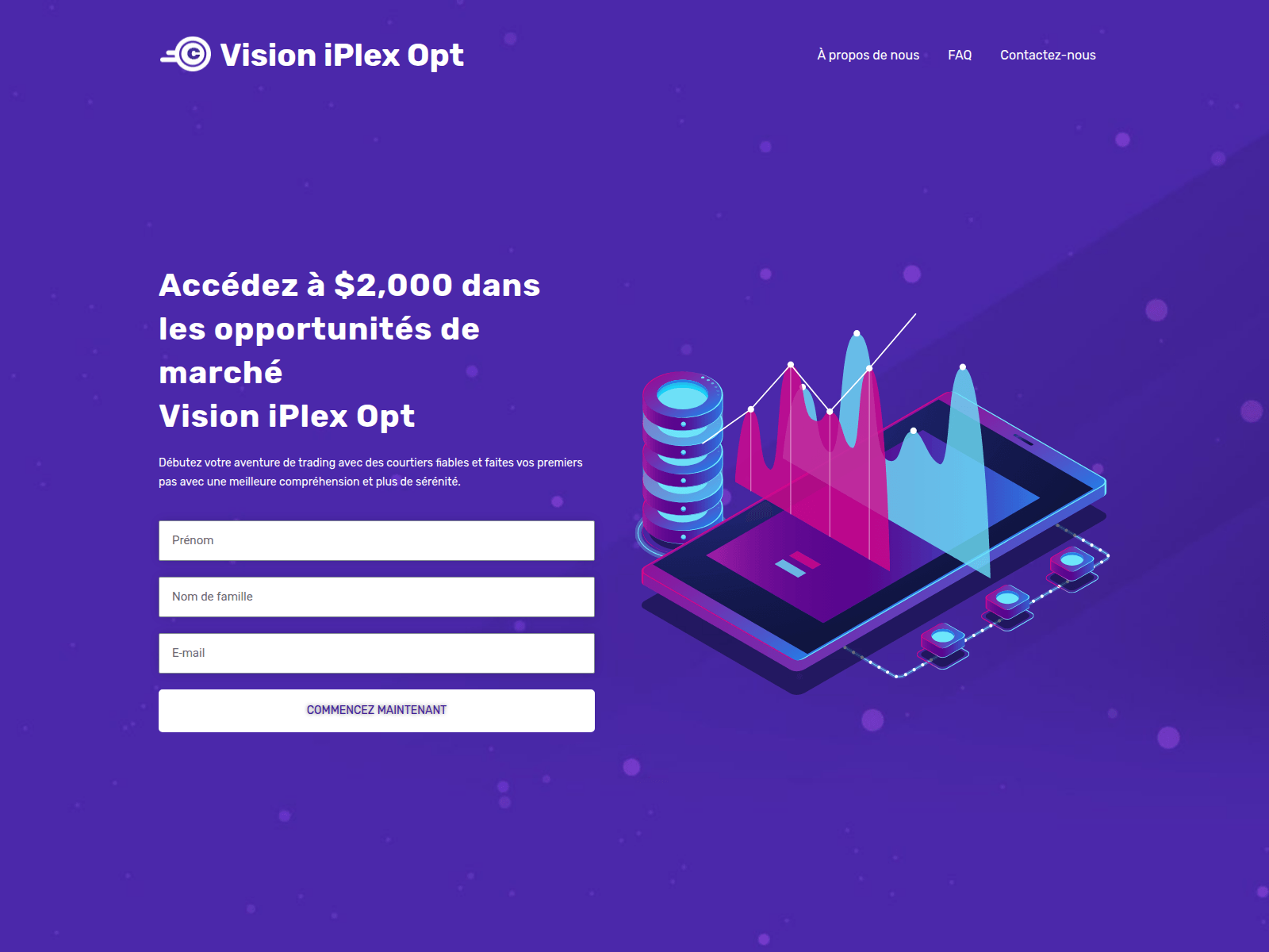 Screenshot of visioniplexopt.com