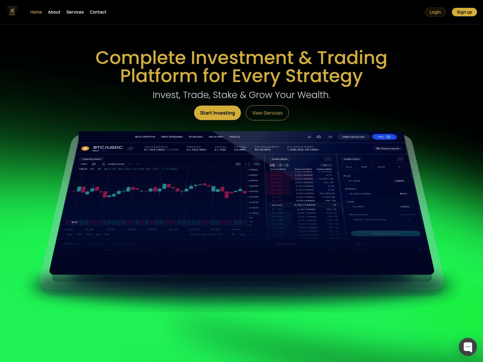 Screenshot of apexfirmcapitals.com