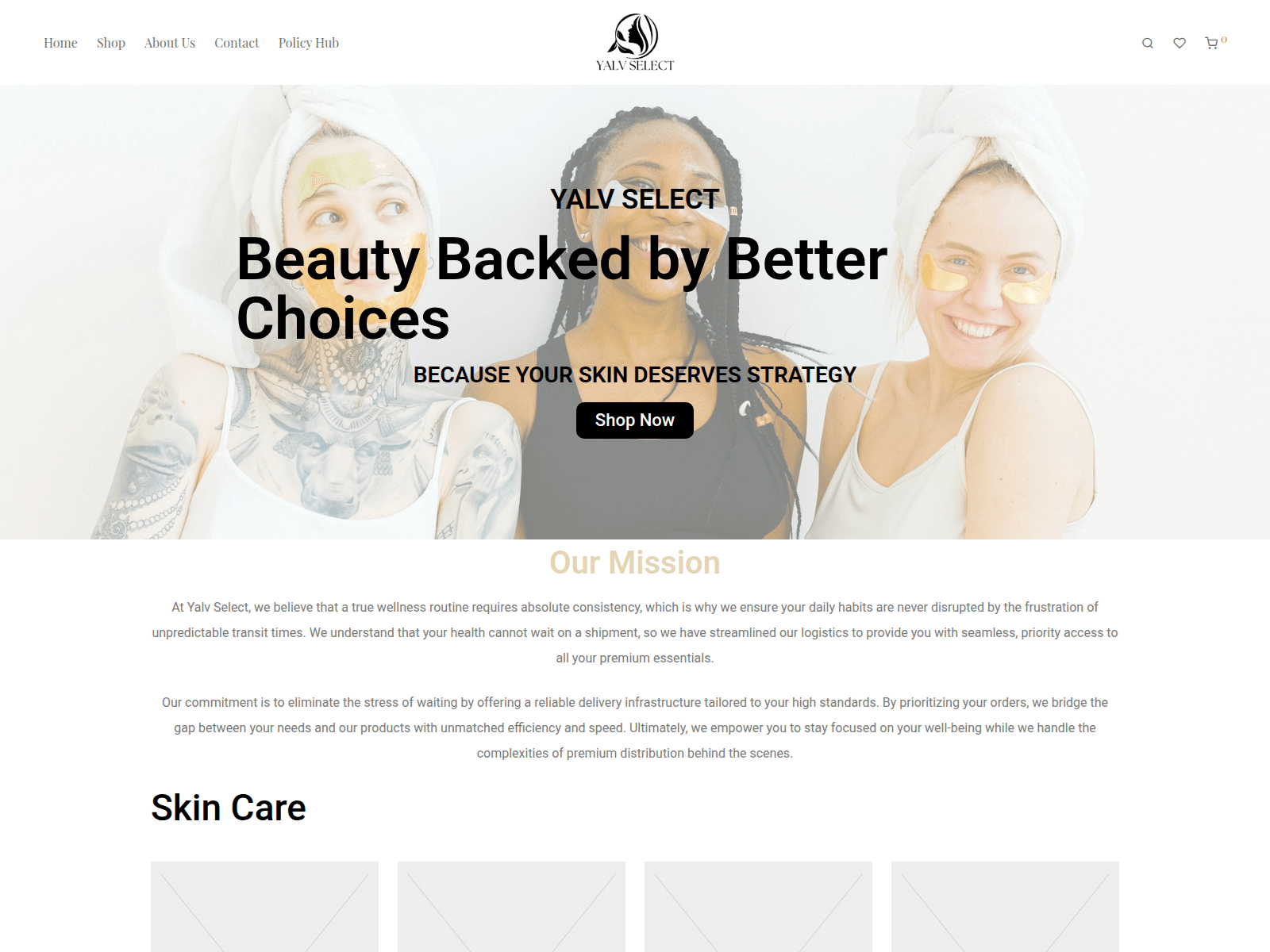 Screenshot of yalvselect.com