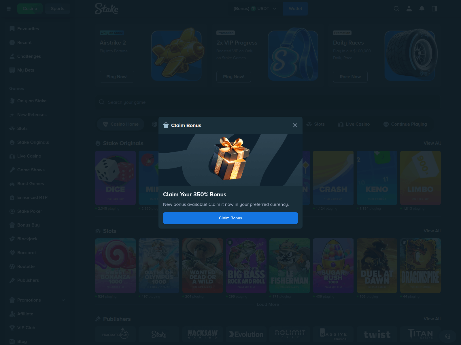 Screenshot of stakesdaily.com
