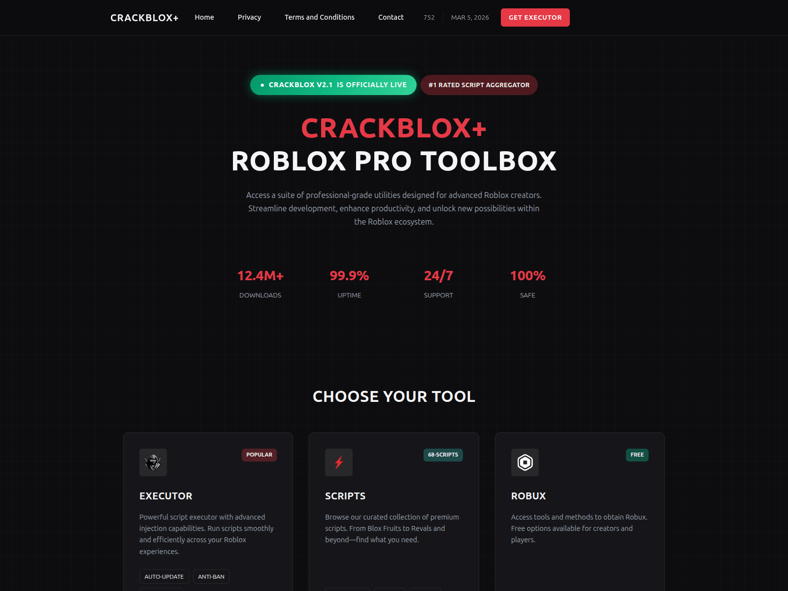 Screenshot of crackblox.icu