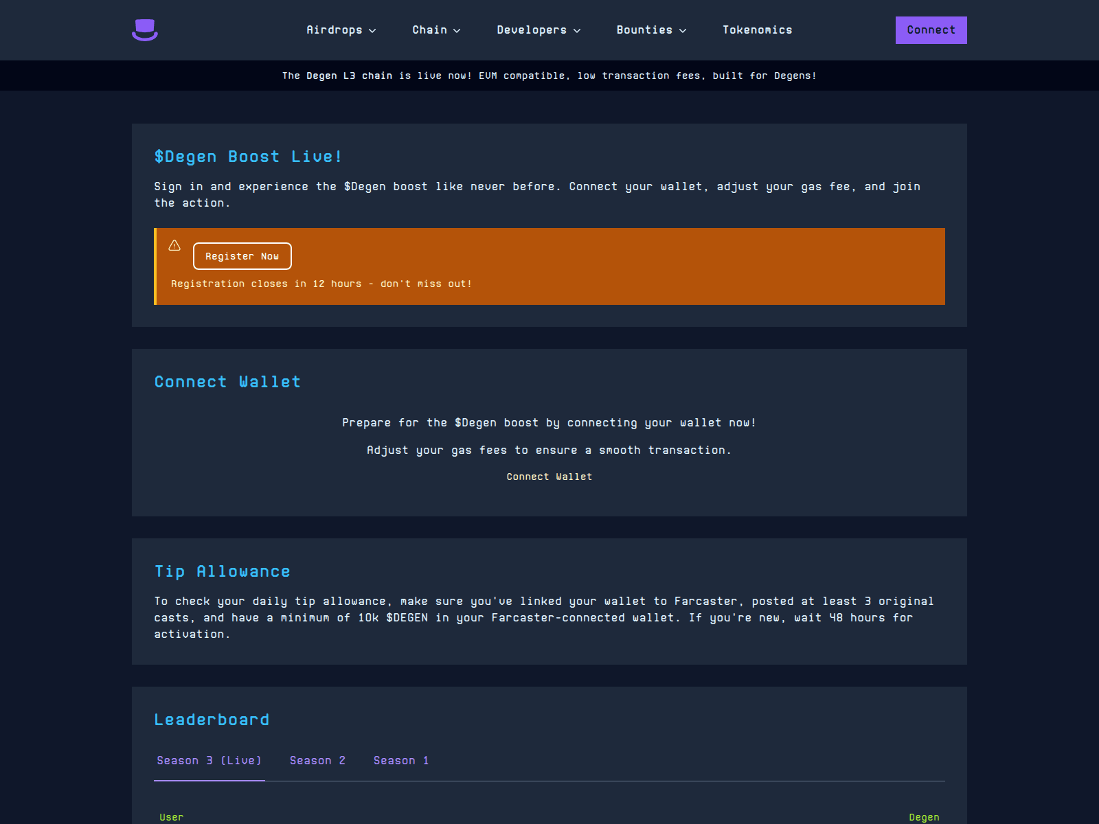 Screenshot of degens-27m.pages.dev