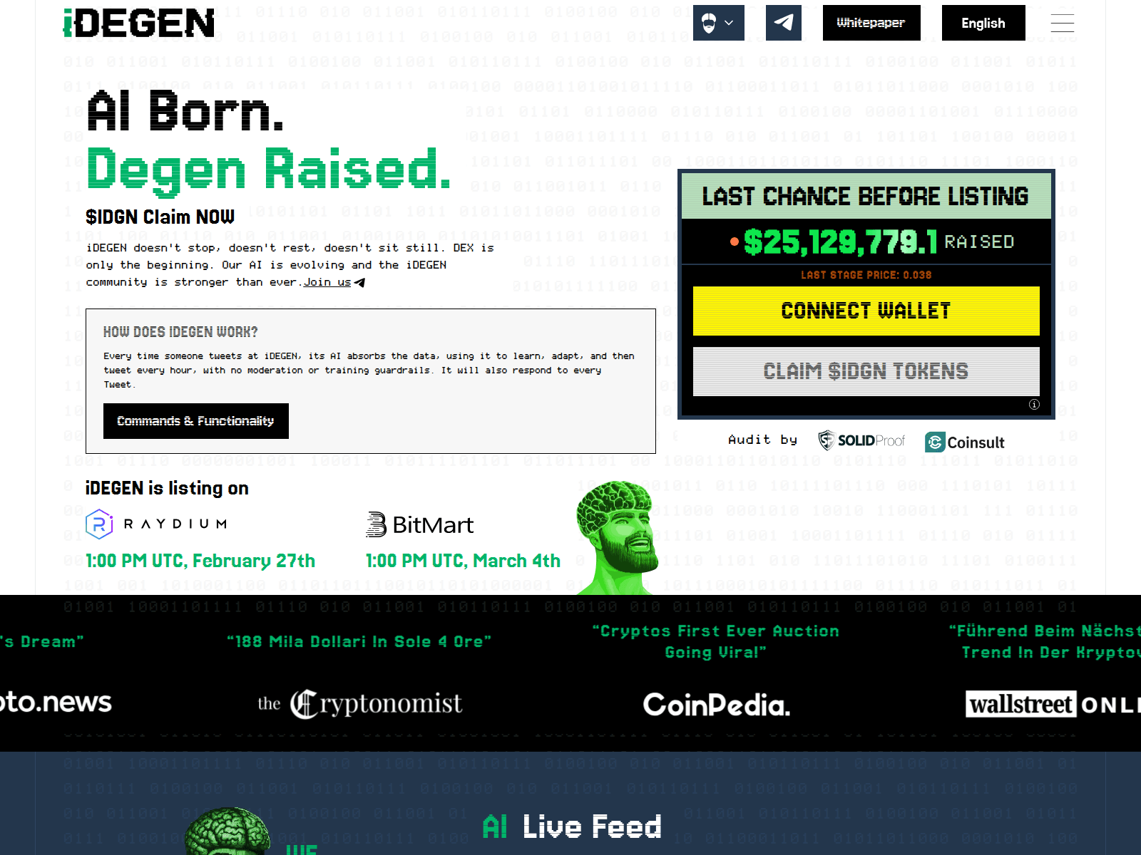 Screenshot of claim-idegen.pages.dev
