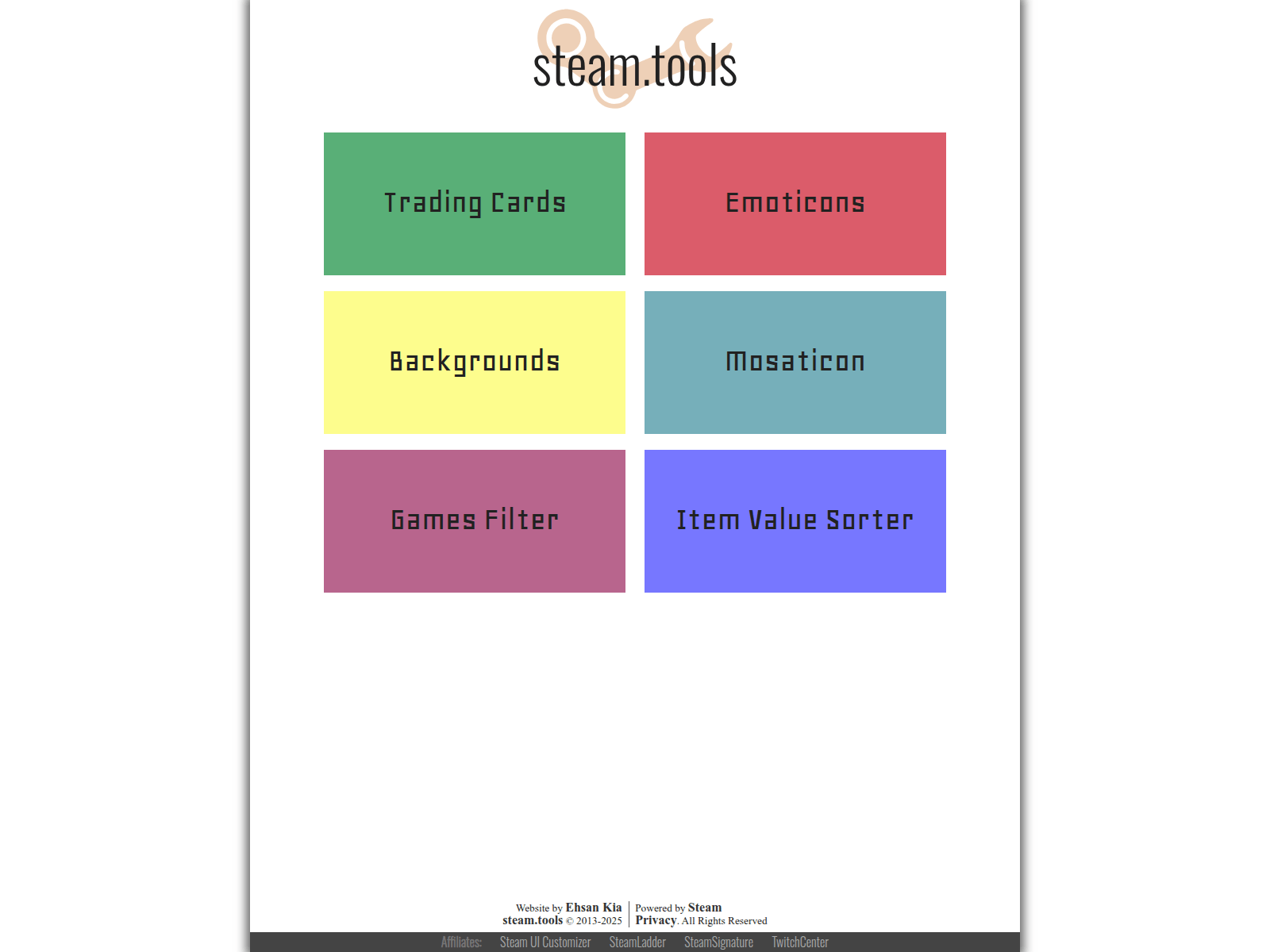 Screenshot of toolssteam.com