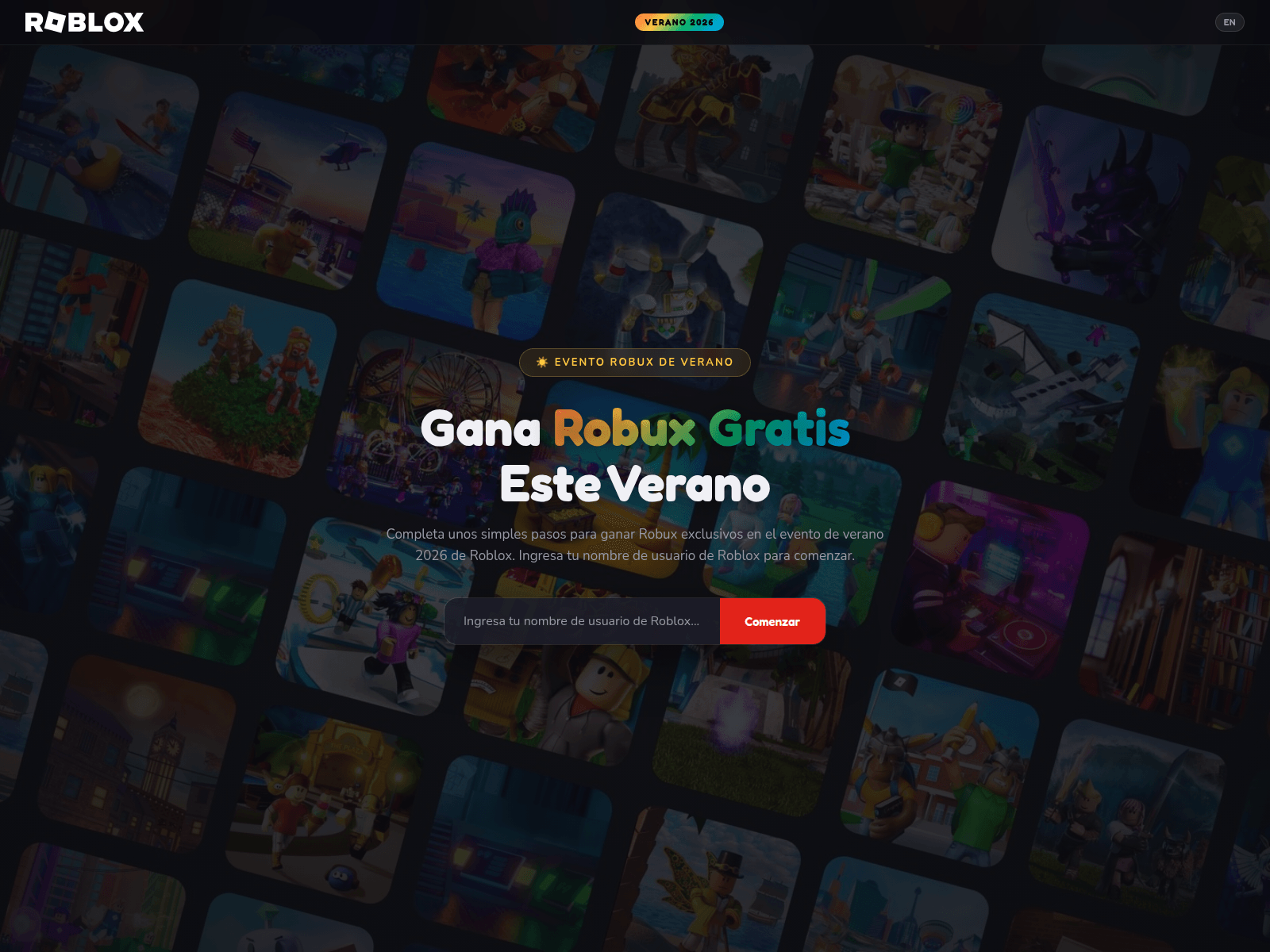 Screenshot of robloxspain.com