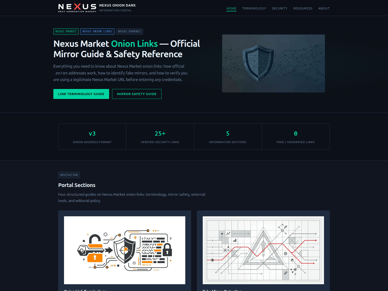 Screenshot of nexusoniondark.info