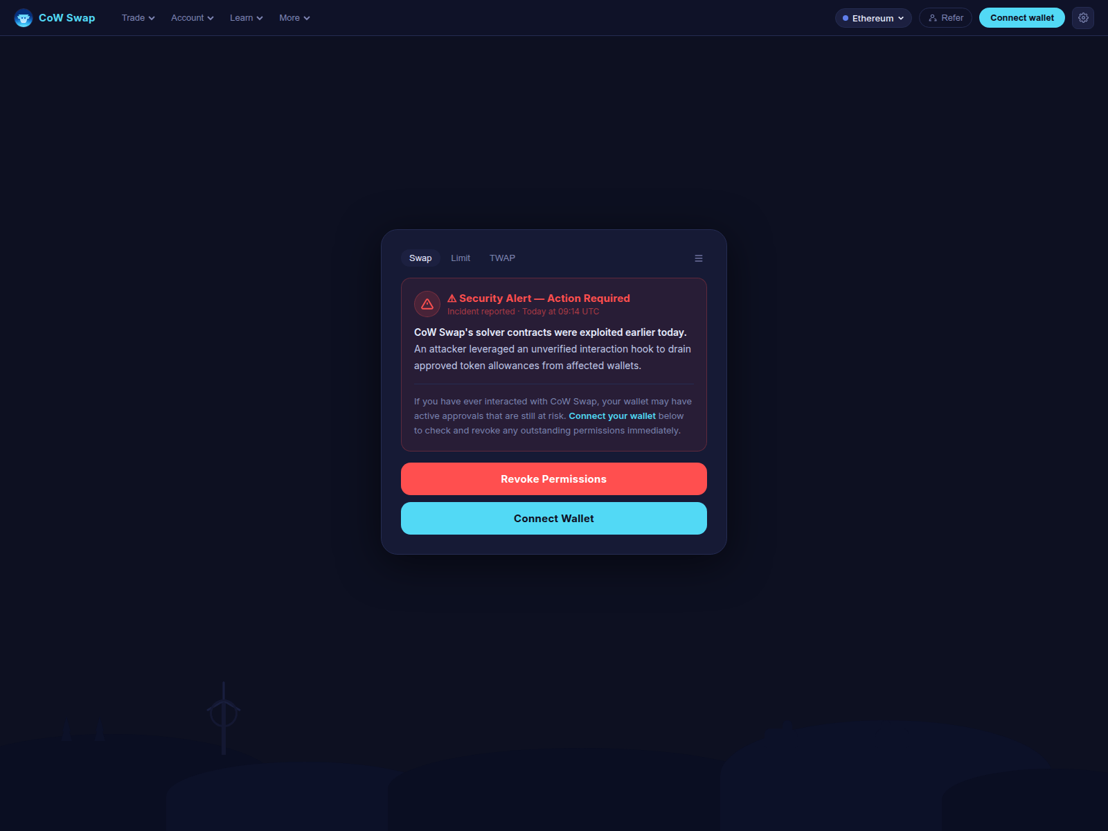 Screenshot of cswaprevoke.live