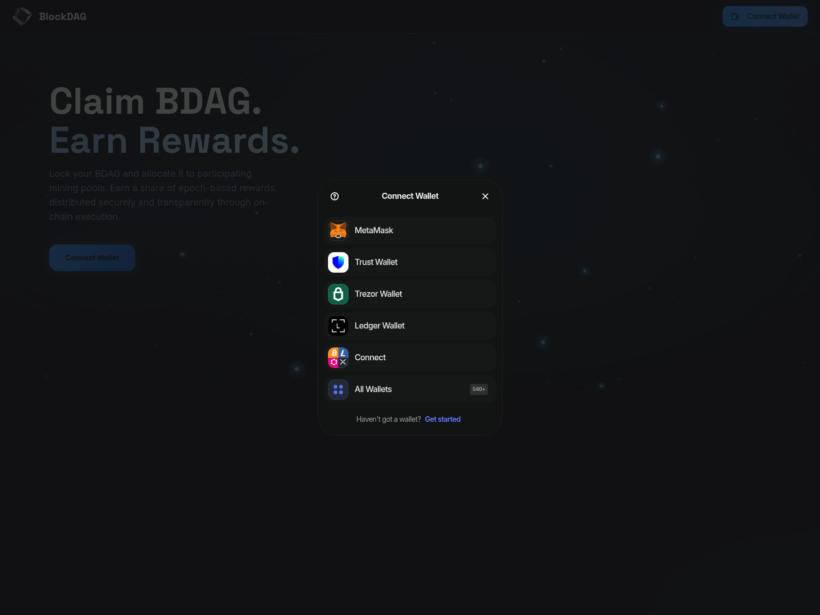 Screenshot of bdagnetwork.network