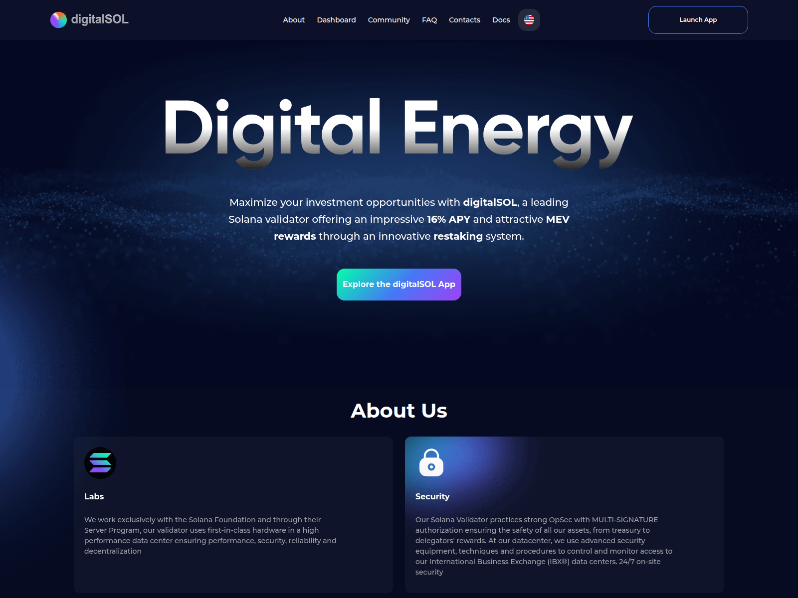 Screenshot of digitalsol.network