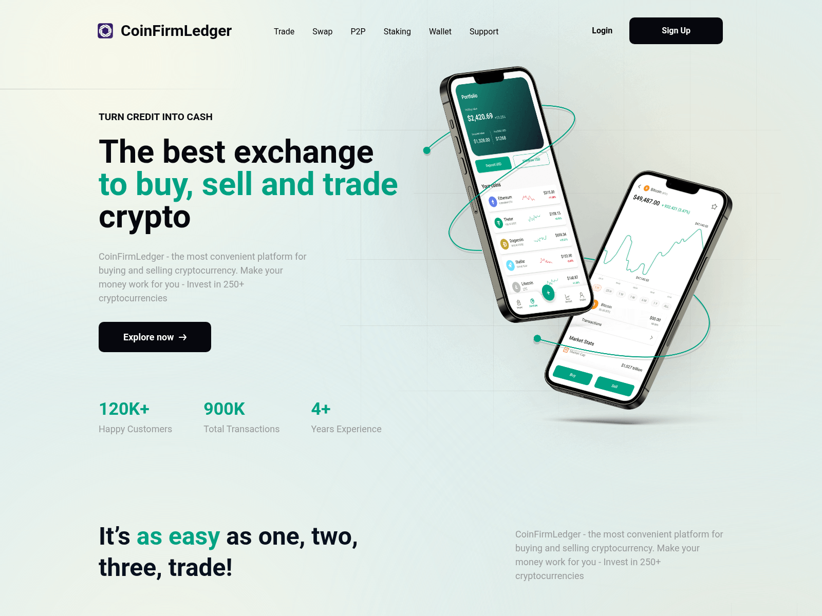 Screenshot of coinfirmledger.com