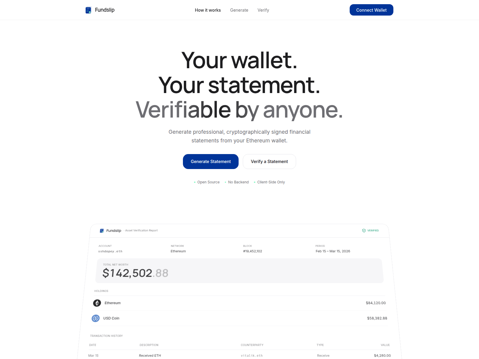 Screenshot of www.fundslip.xyz