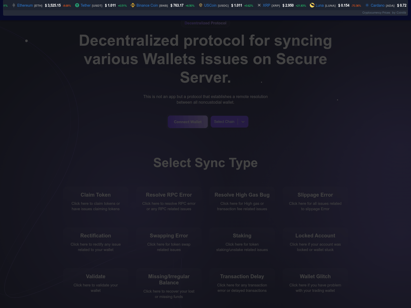 Screenshot of optimalresolver-protocol.pages.dev