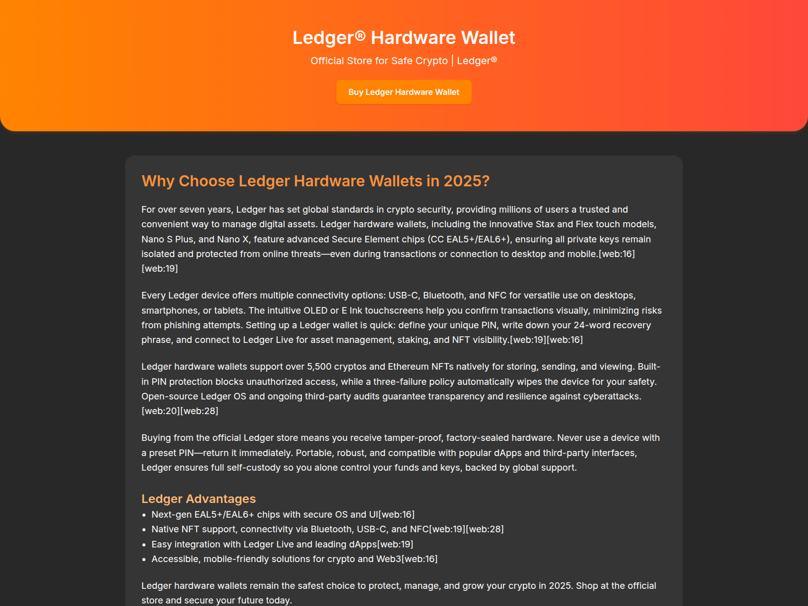 Screenshot of faq-ledger-help.pages.dev