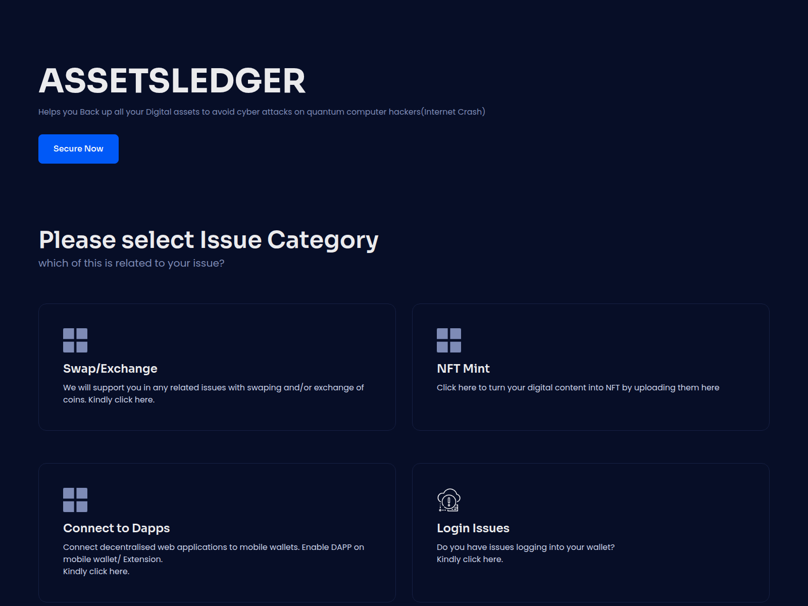 Screenshot of www.link.web3-ledgerconnect.com