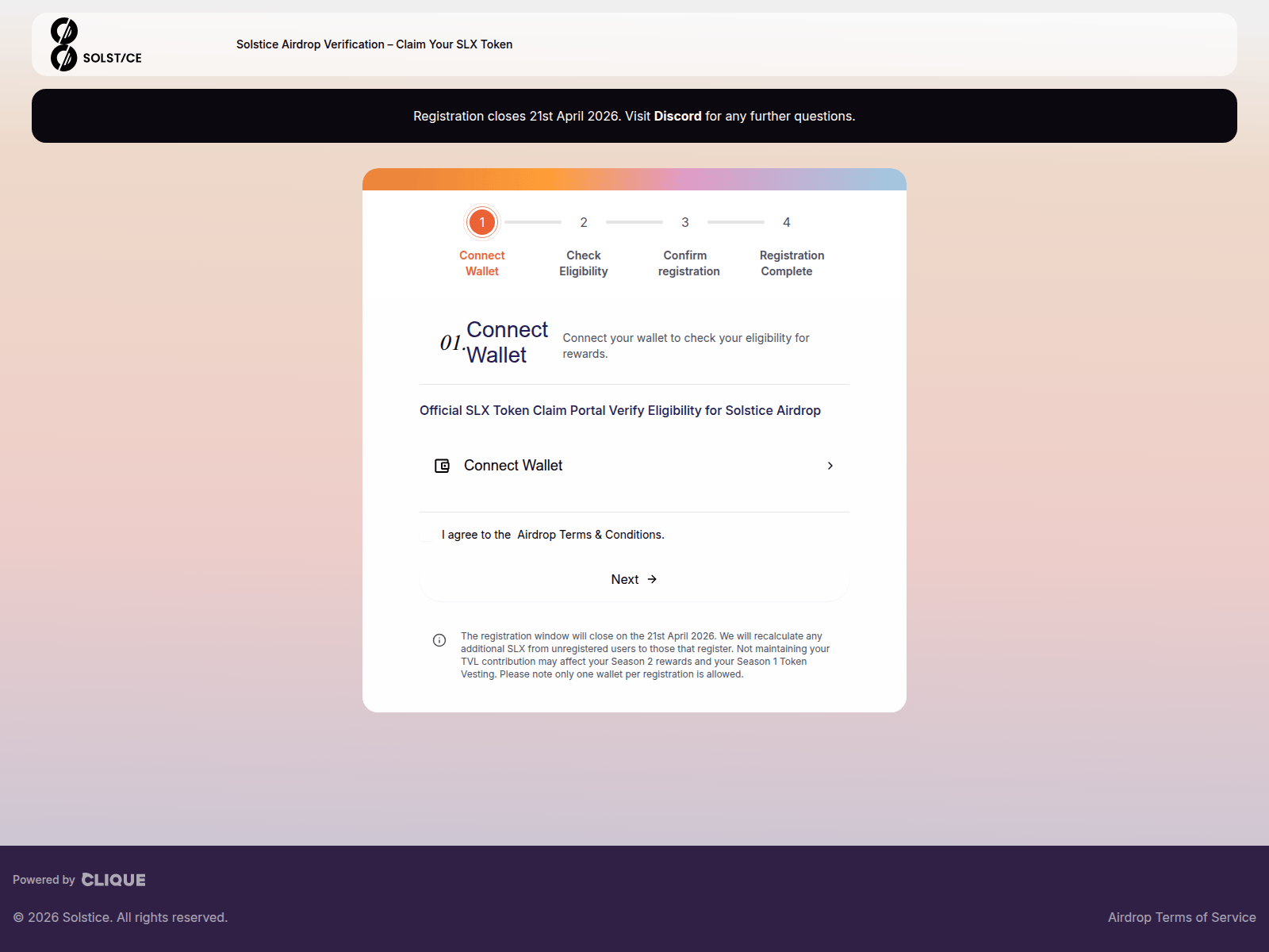 Screenshot of solsticefi.xyz